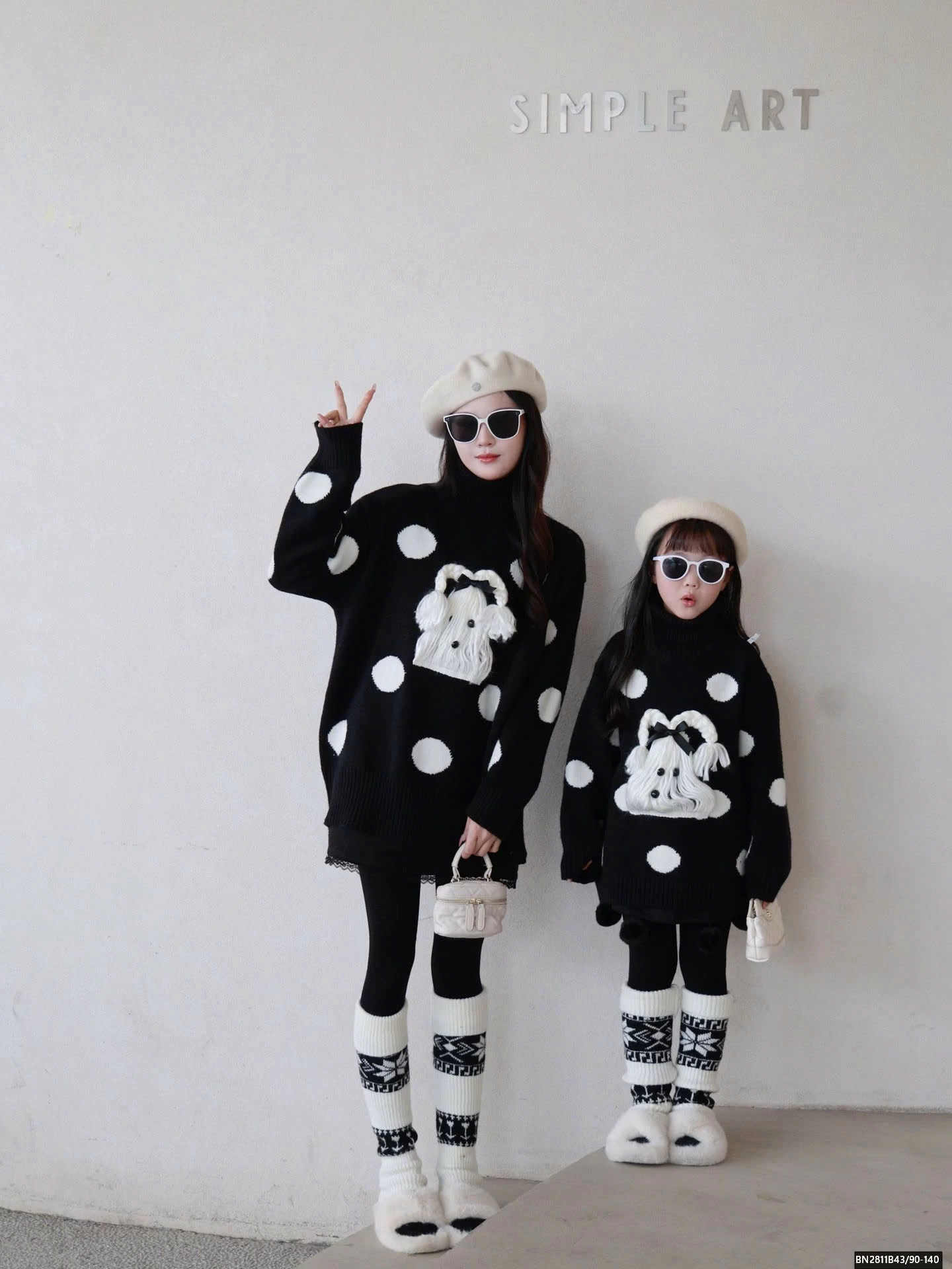 ÁO LEN CÚN MẸ VÀ BÉ