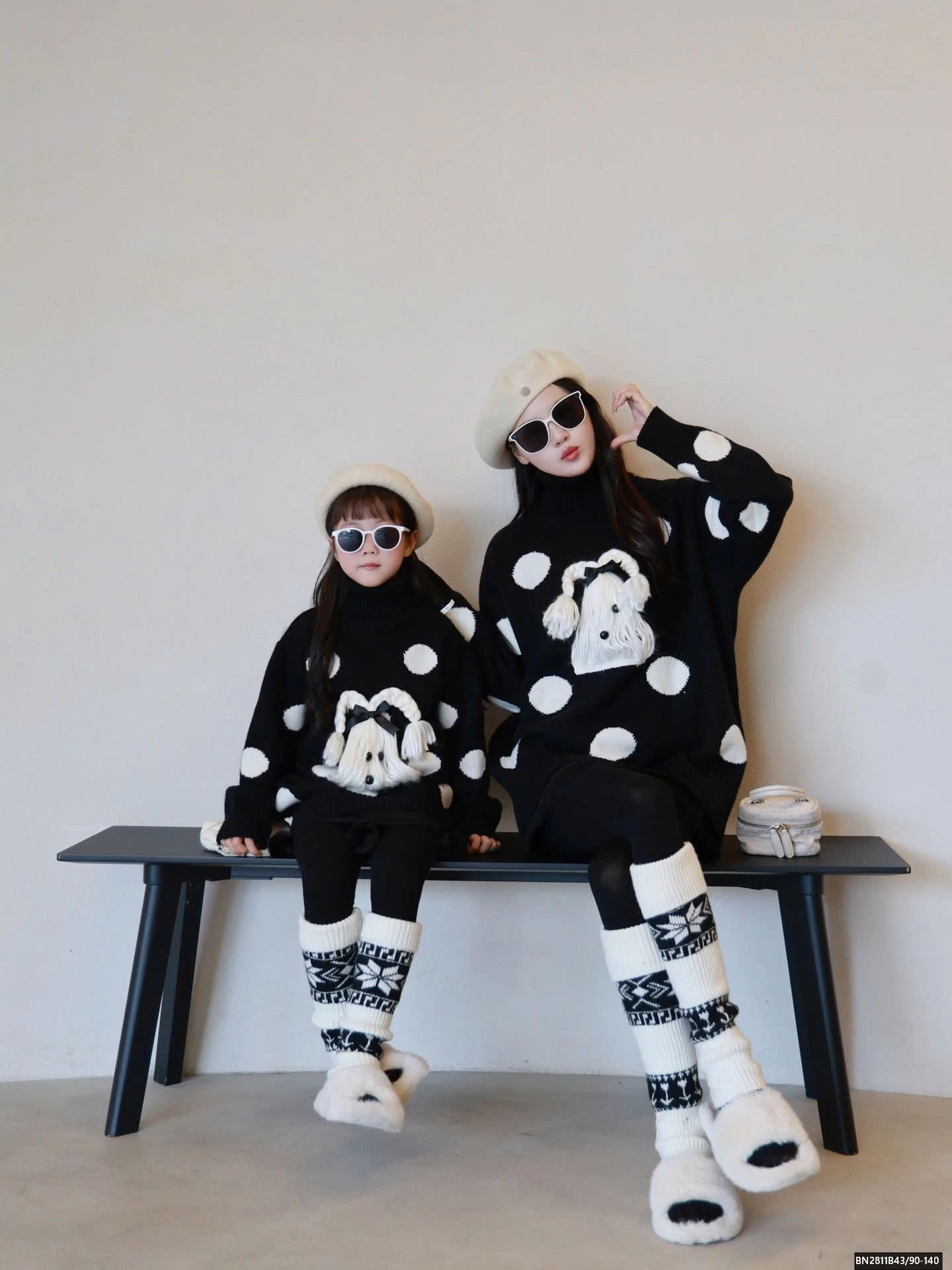 ÁO LEN CÚN MẸ VÀ BÉ