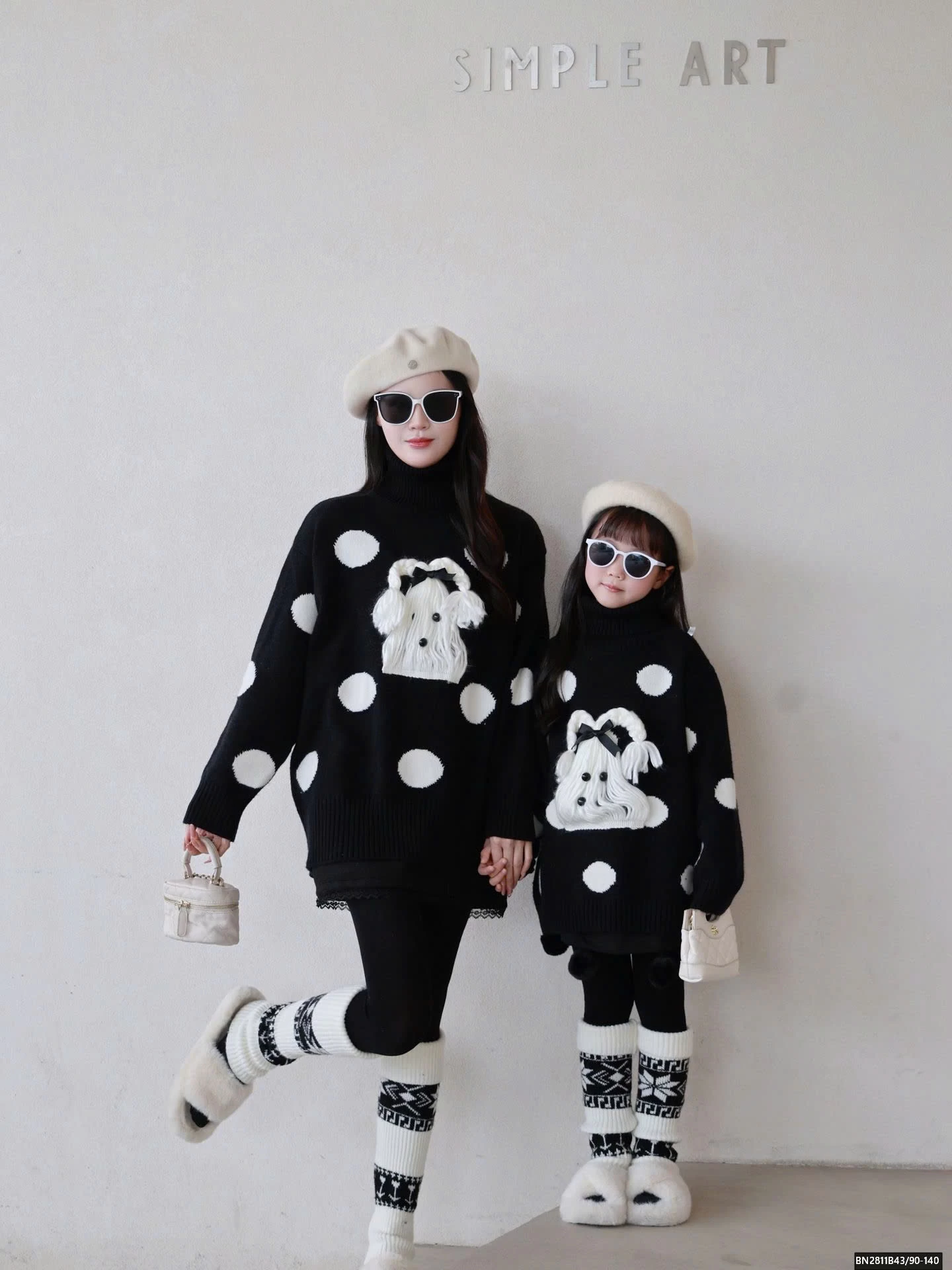 ÁO LEN CÚN MẸ VÀ BÉ