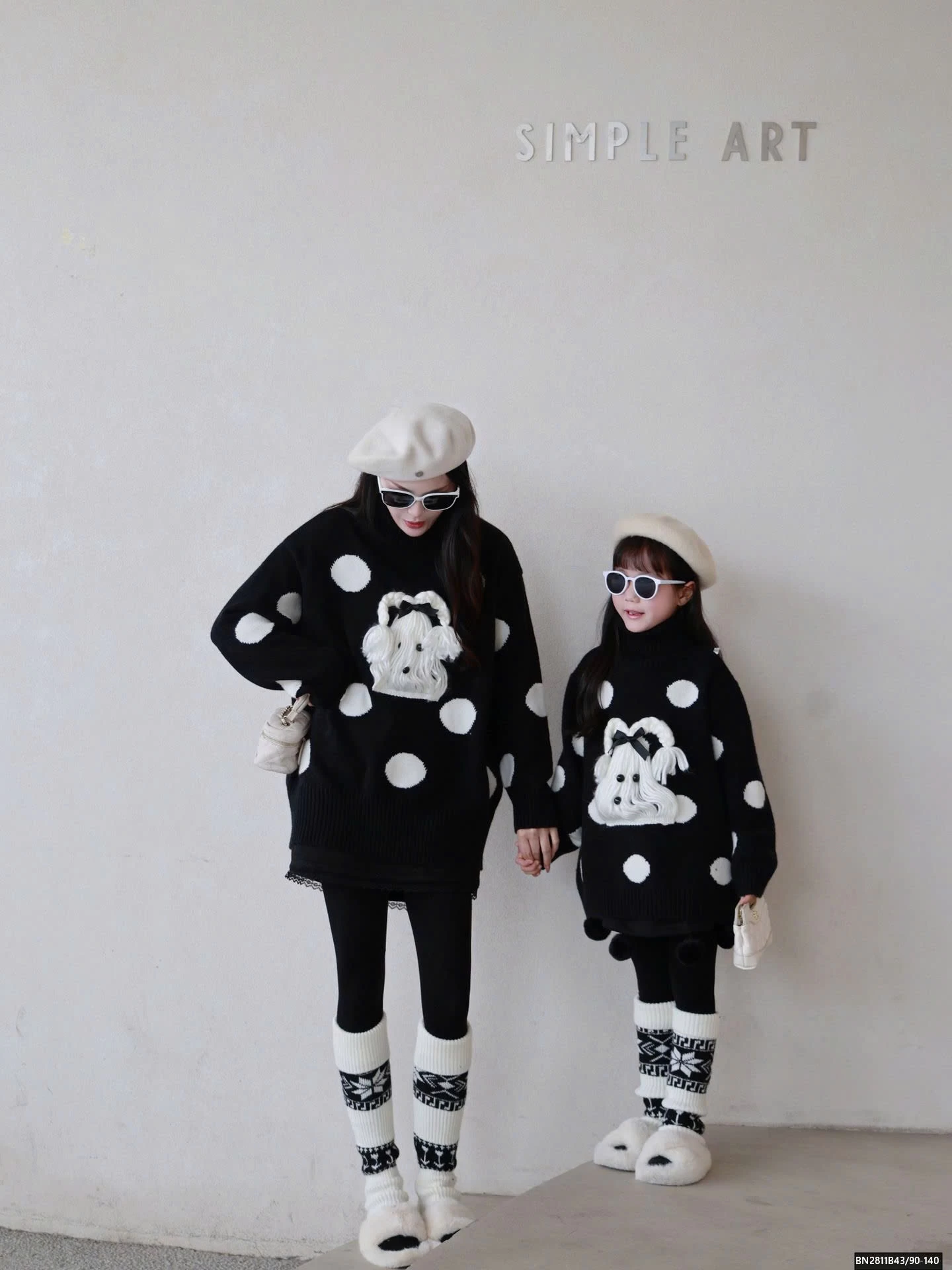 ÁO LEN CÚN MẸ VÀ BÉ