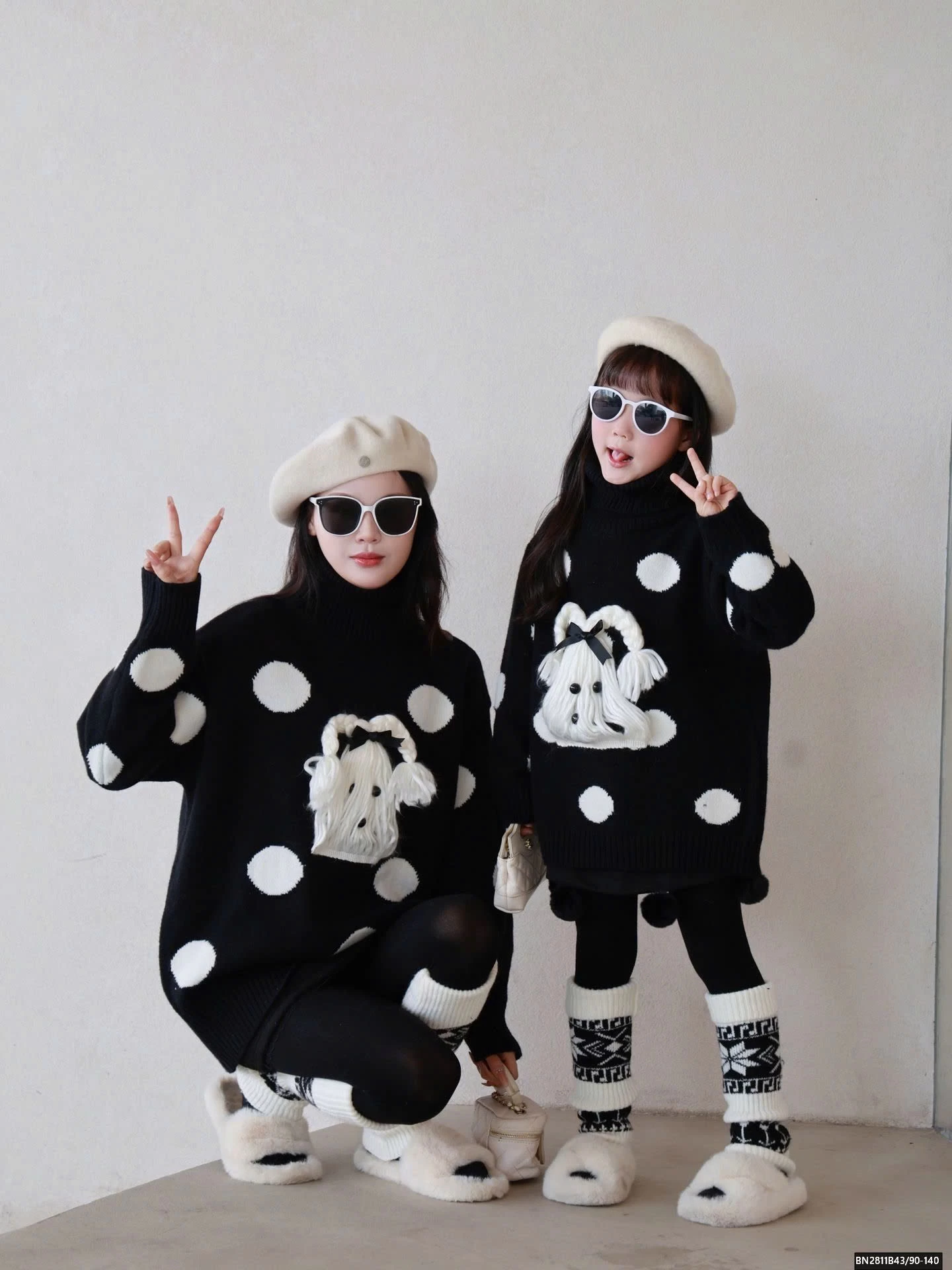 ÁO LEN CÚN MẸ VÀ BÉ