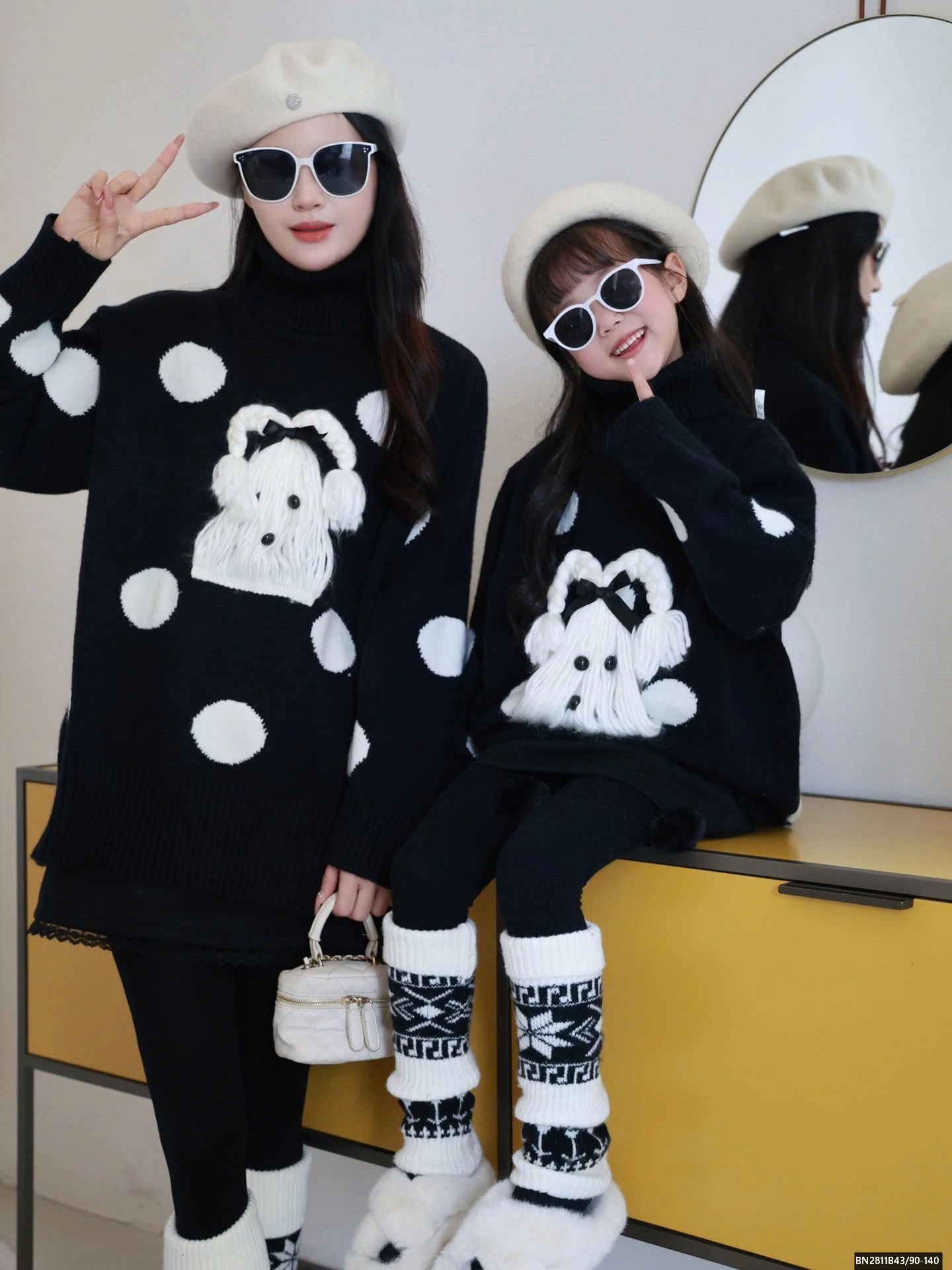 ÁO LEN CÚN MẸ VÀ BÉ