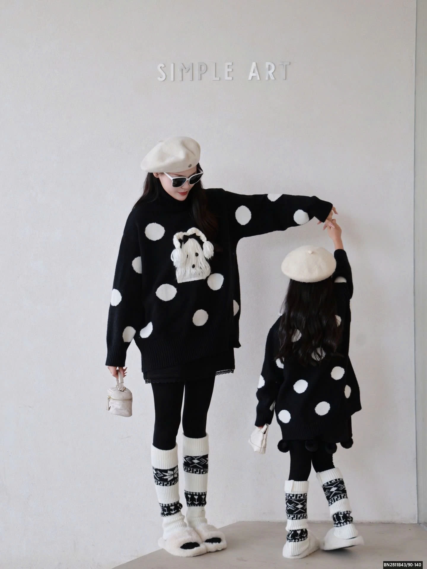 ÁO LEN CÚN MẸ VÀ BÉ