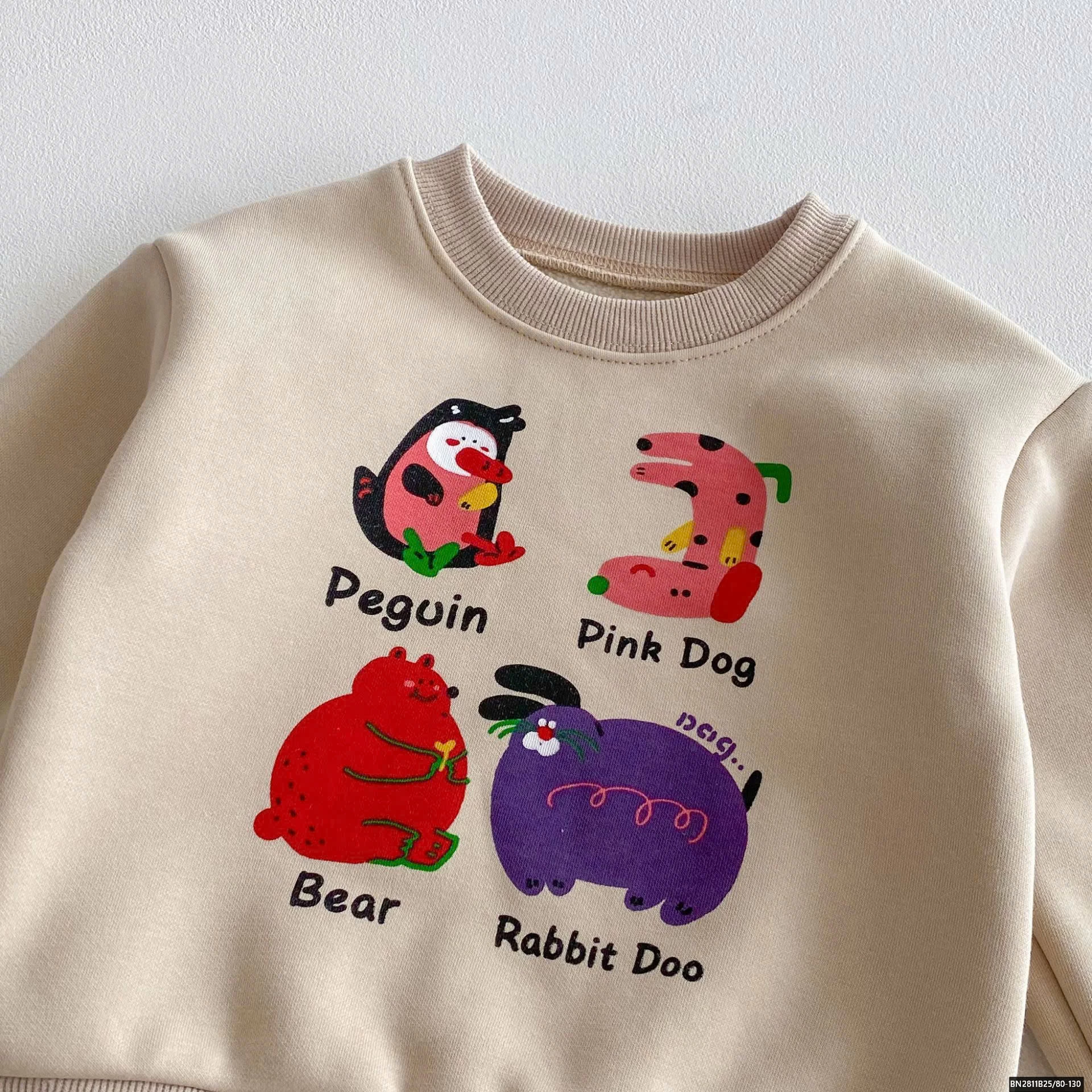 SET BỘ MÀU BE LÓT LÔNG CỪU HOẠT HÌNH