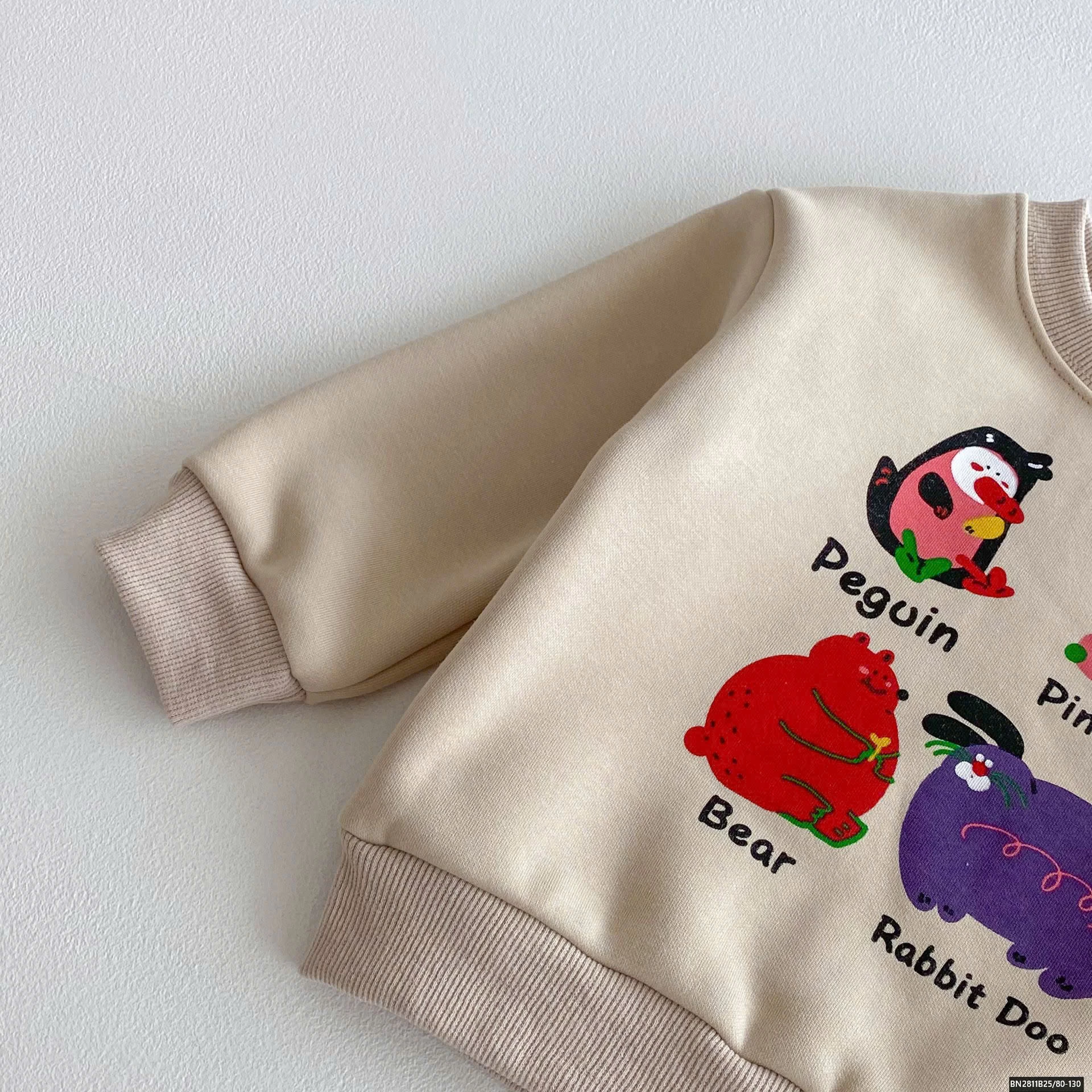 SET BỘ MÀU BE LÓT LÔNG CỪU HOẠT HÌNH