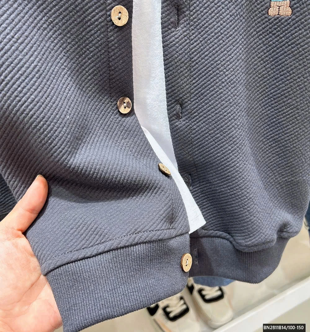 ÁO KHOÁC NỈ GIẢ LEN  KACADY