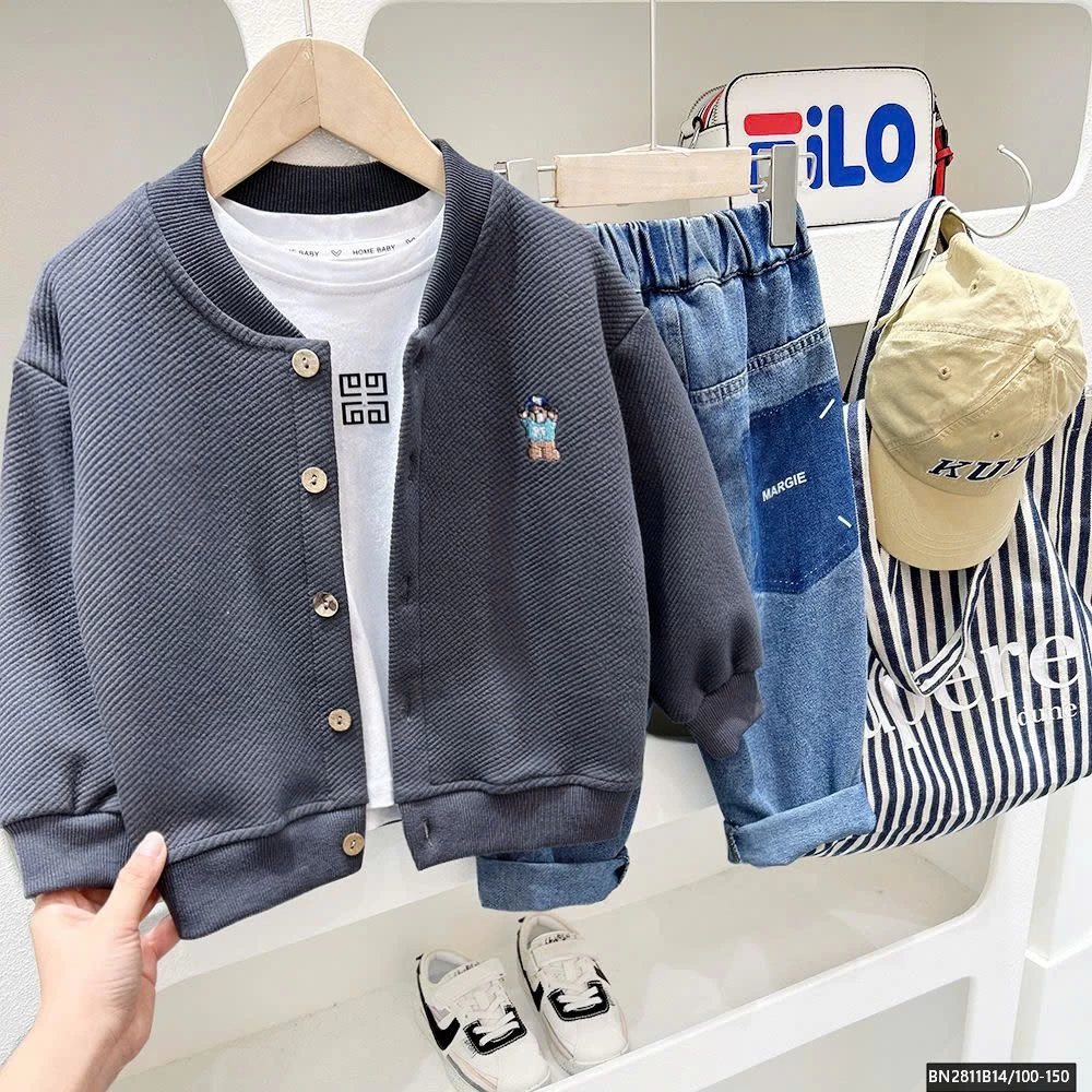 ÁO KHOÁC NỈ GIẢ LEN  KACADY