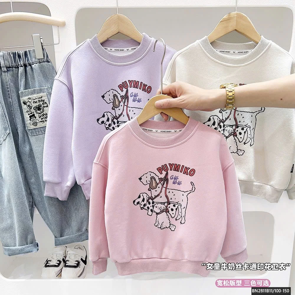 ÁO NỈ IN HÌNH CHÓ ĐỐM KACADY