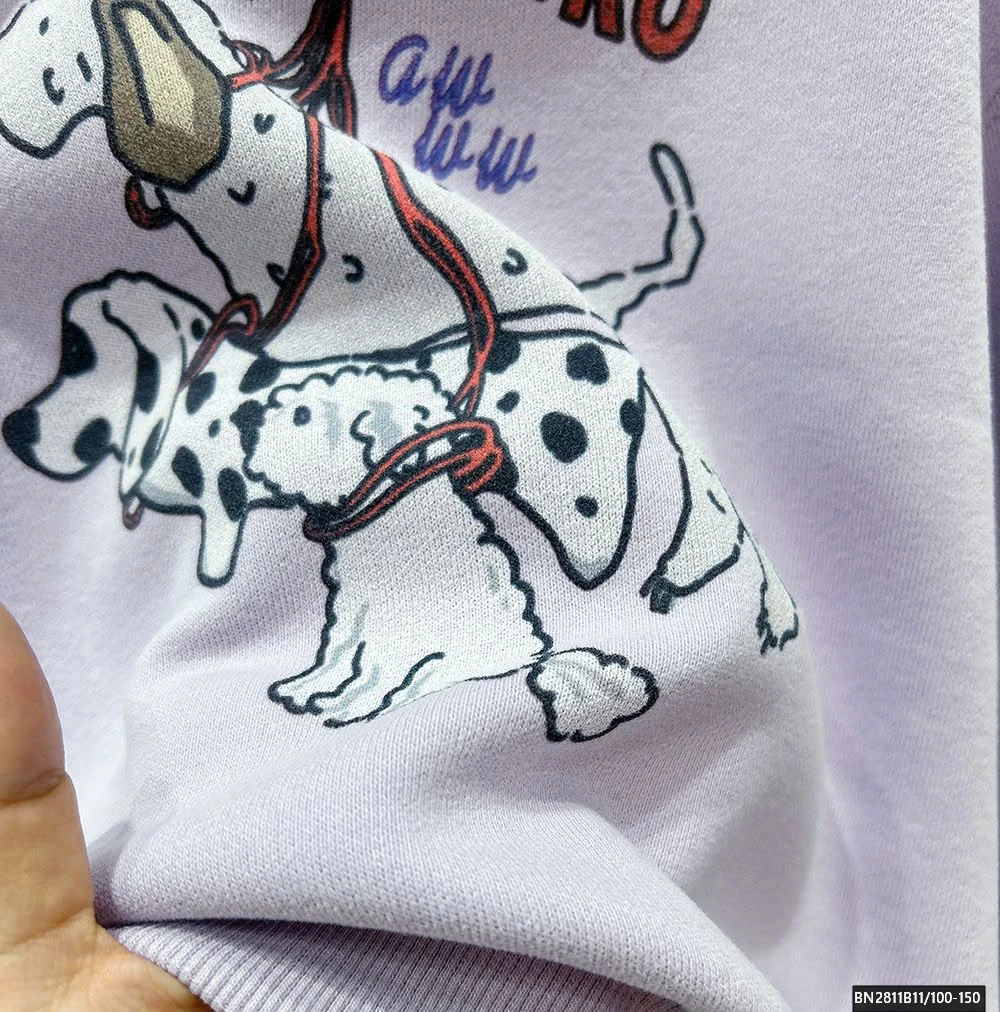 ÁO NỈ IN HÌNH CHÓ ĐỐM KACADY