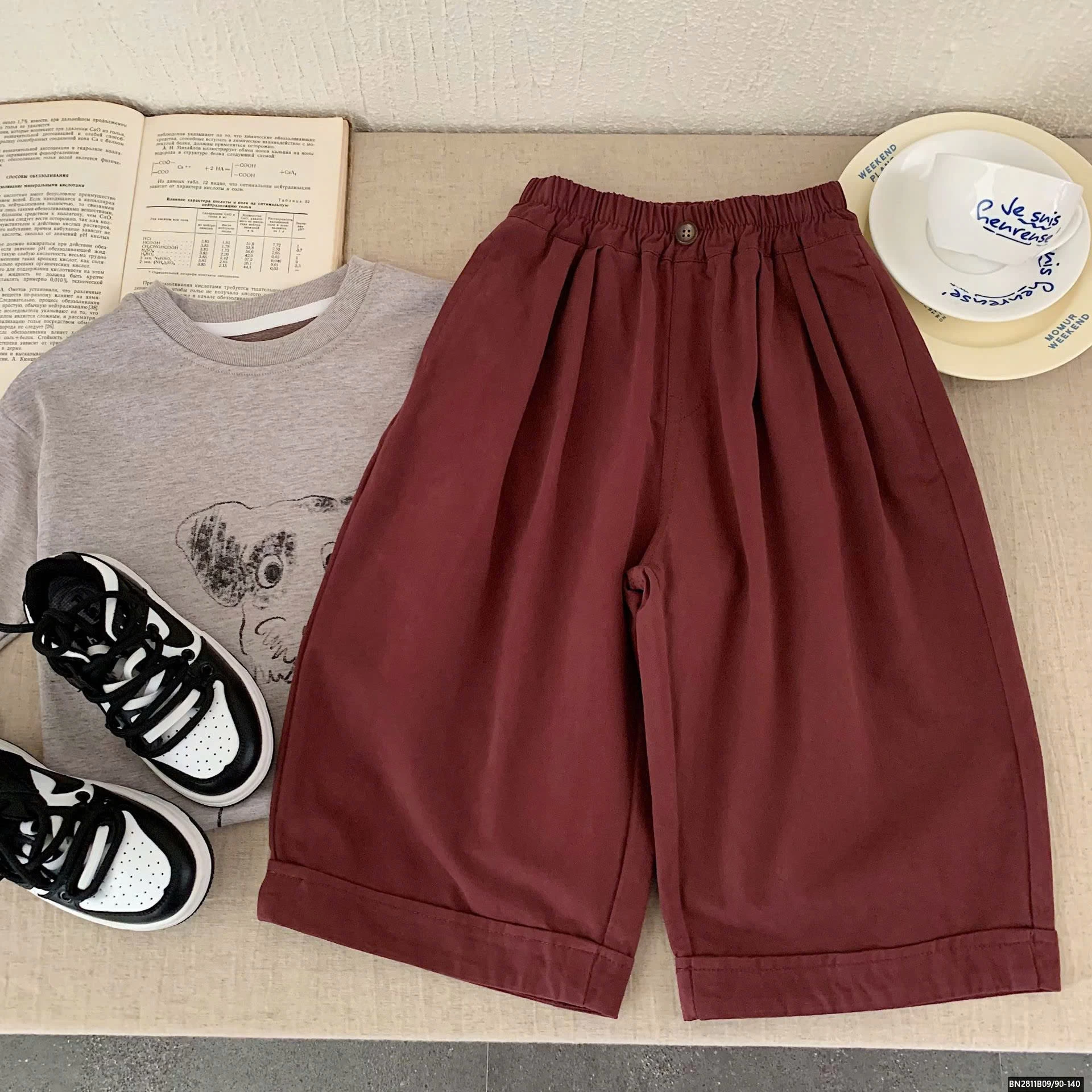 QUẦN LƯNG CHUN ỐNG RỘNG CHO BÉ