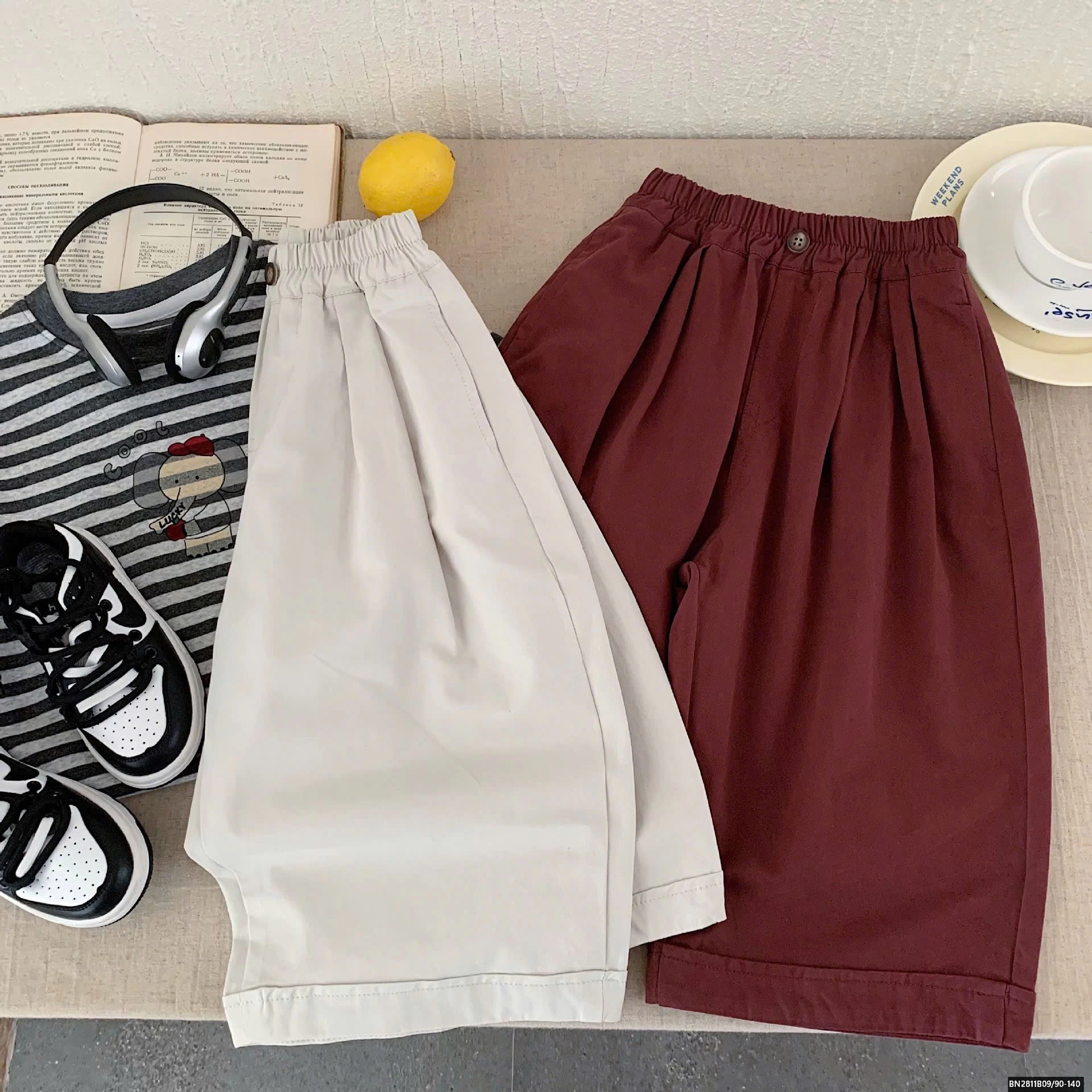 QUẦN LƯNG CHUN ỐNG RỘNG CHO BÉ