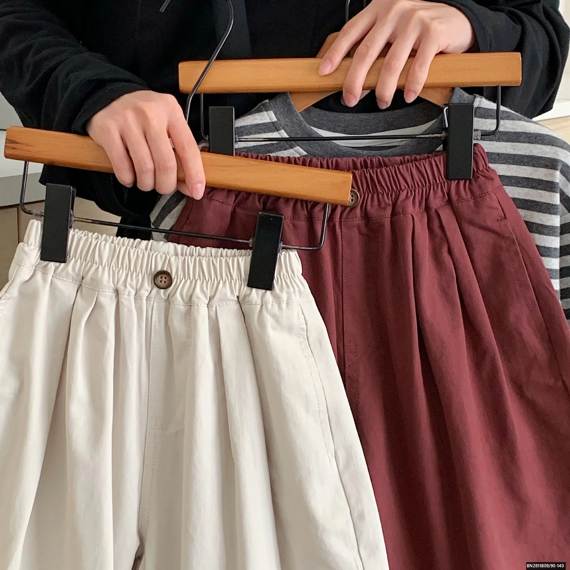 QUẦN LƯNG CHUN ỐNG RỘNG CHO BÉ