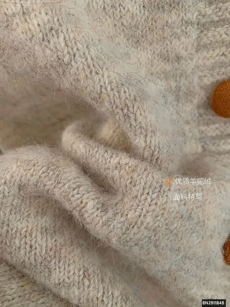 ÁO LEN LÔNG CỔ BẺ PHỐI VIỀN CAO CẤP