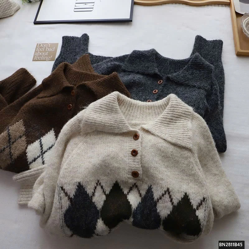 ÁO LEN QUẢ TRÁM CỔ POLO