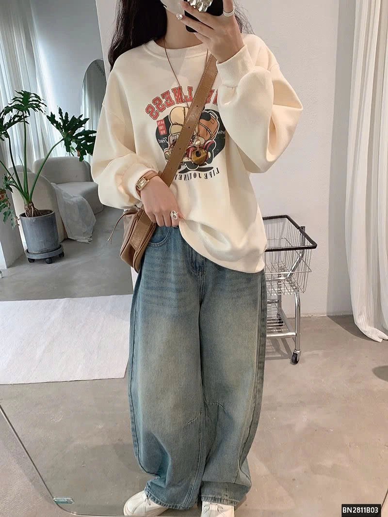 QUẦN JEAN QCCC ỐNG RỘNG