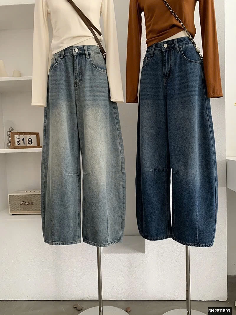 QUẦN JEAN QCCC ỐNG RỘNG