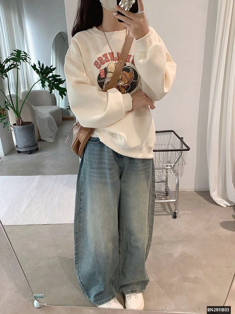 QUẦN JEAN QCCC ỐNG RỘNG