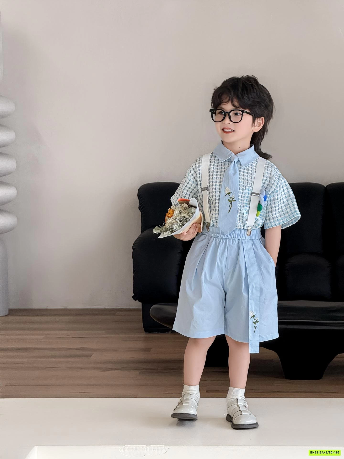 SÉT SƠ MI CARO XANH