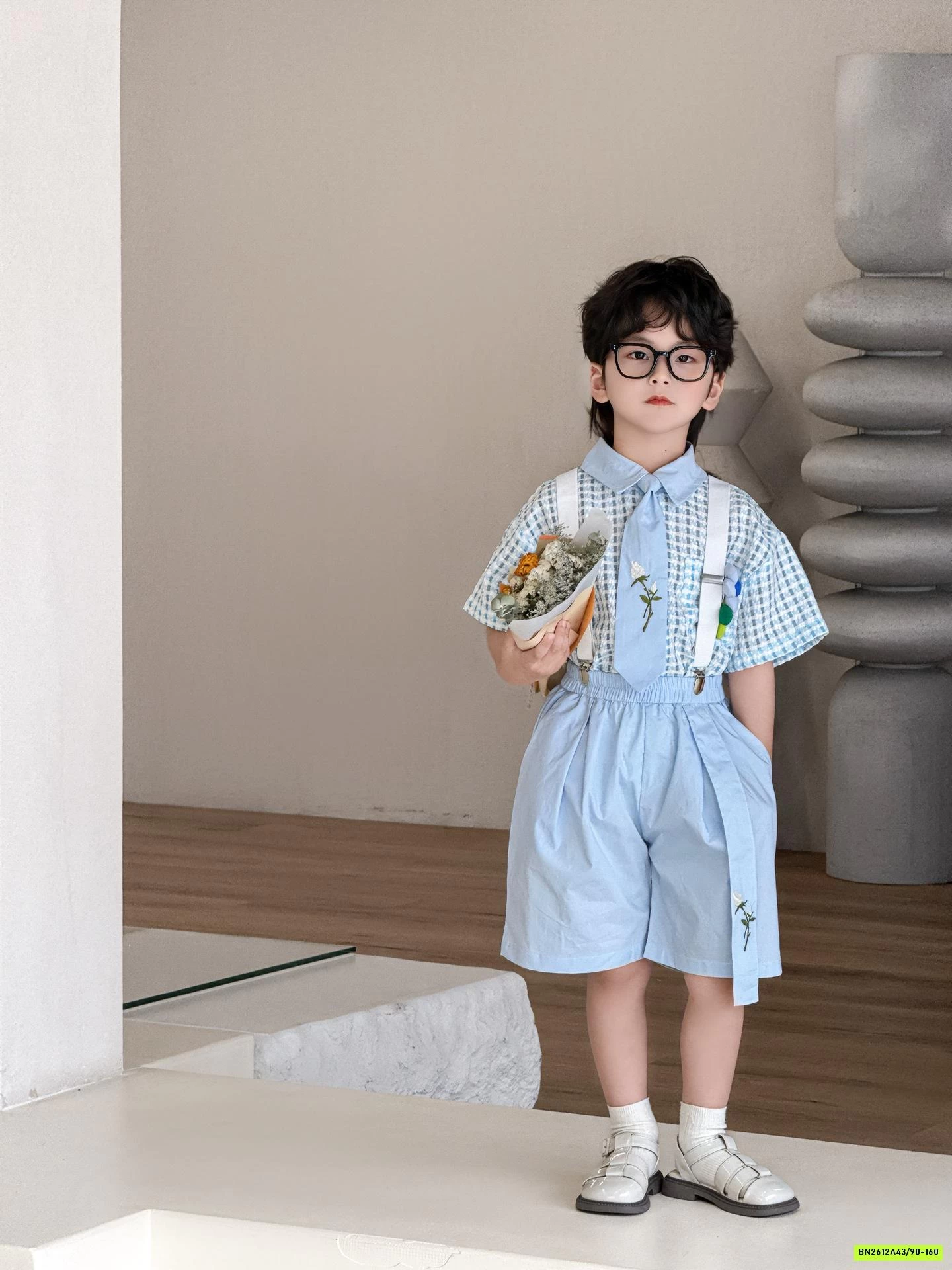 SÉT SƠ MI CARO XANH