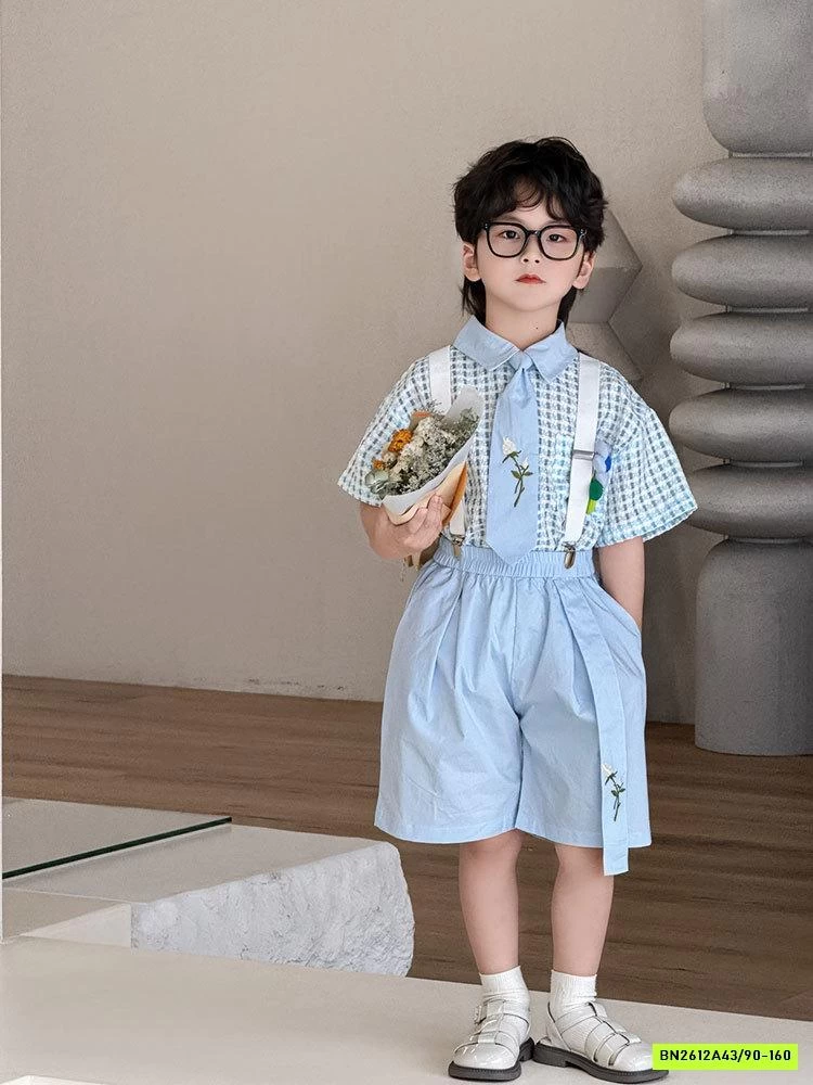 SÉT SƠ MI CARO XANH