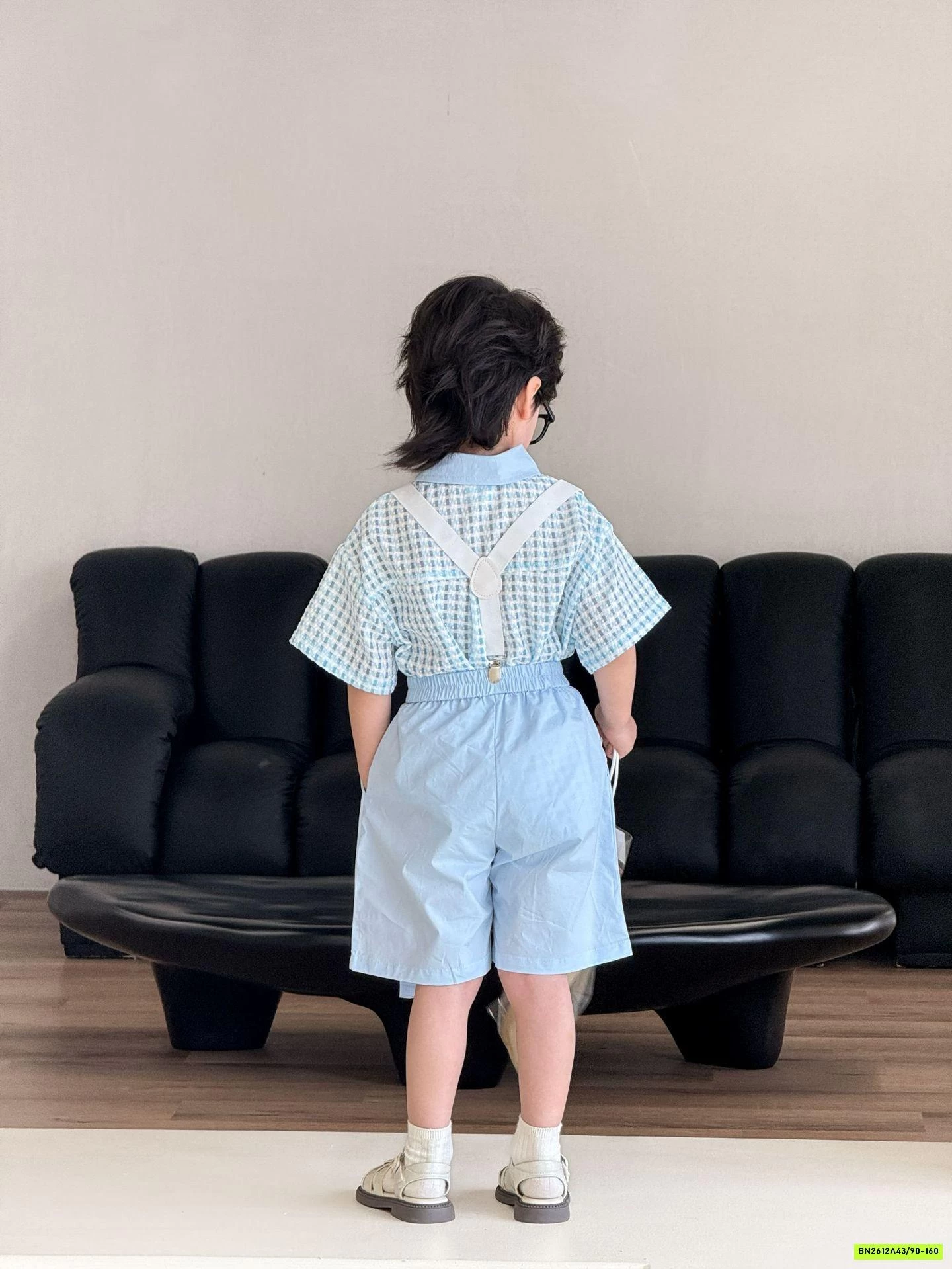 SÉT SƠ MI CARO XANH