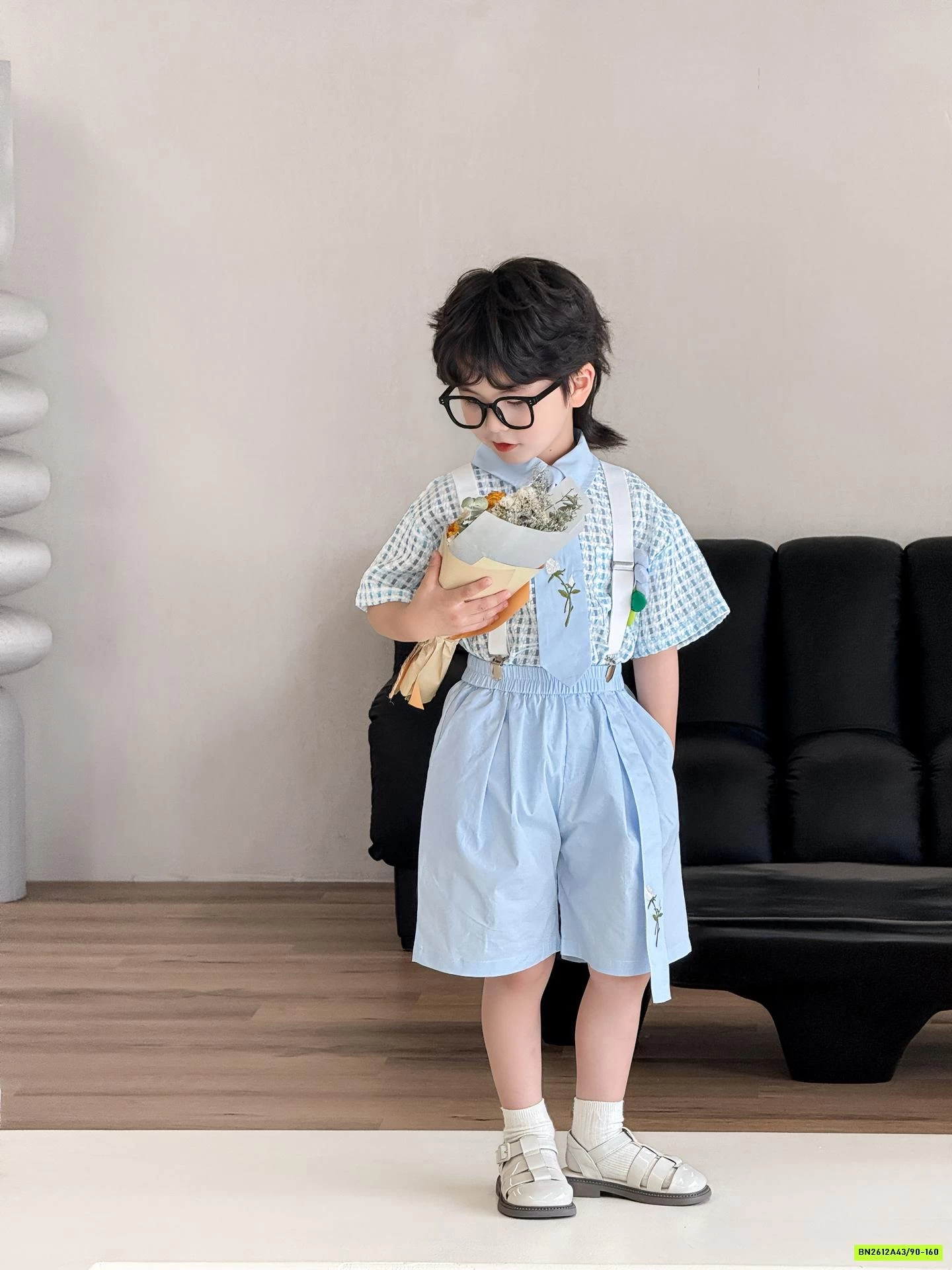 SÉT SƠ MI CARO XANH