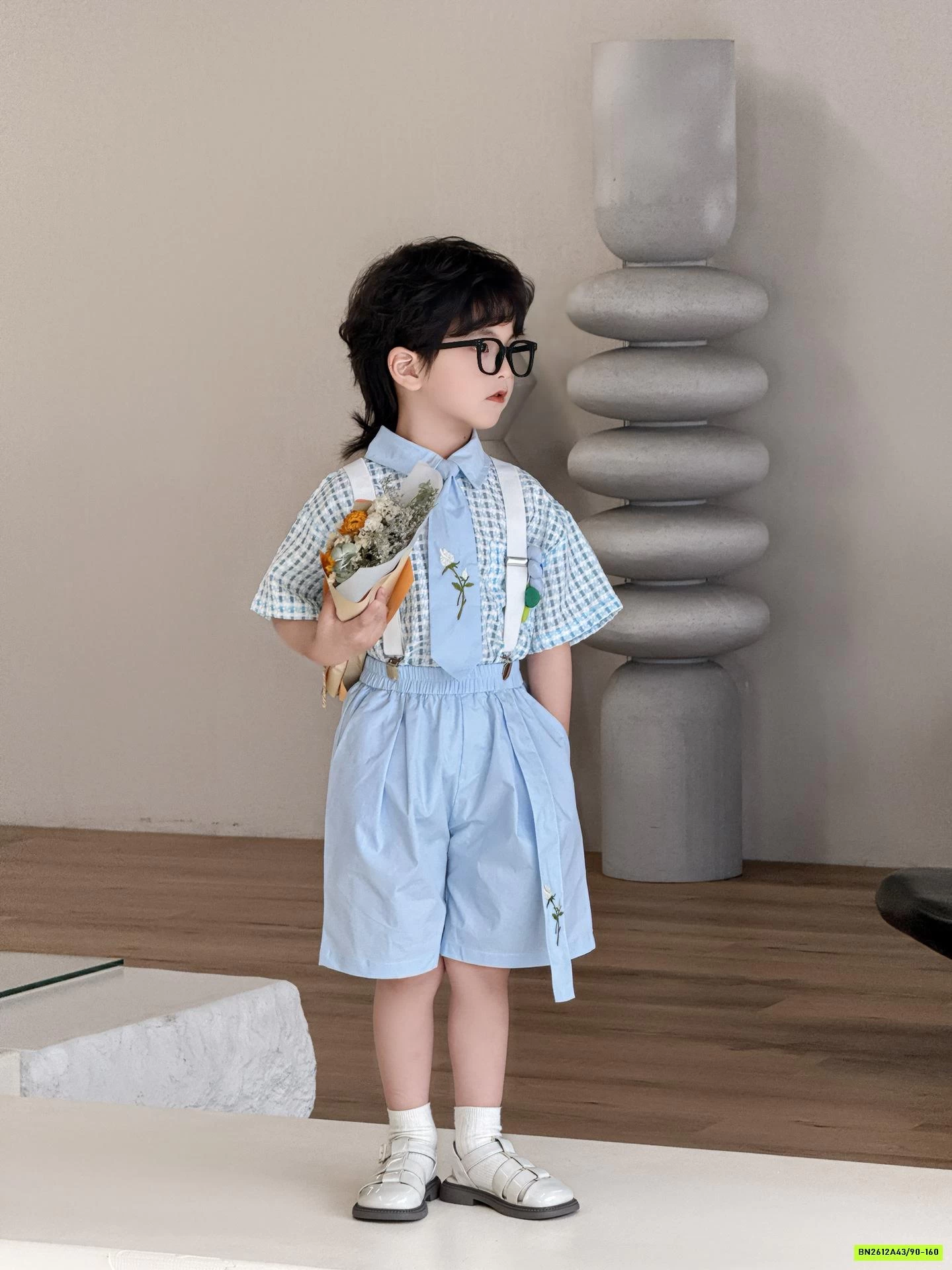 SÉT SƠ MI CARO XANH