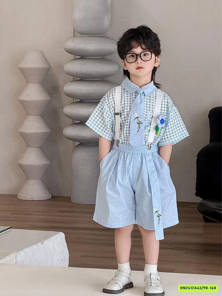 SÉT SƠ MI CARO XANH