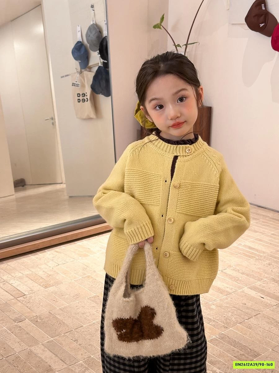 KHOÁC LEN DỆT CỔ TRỤ 25H164 AMBB