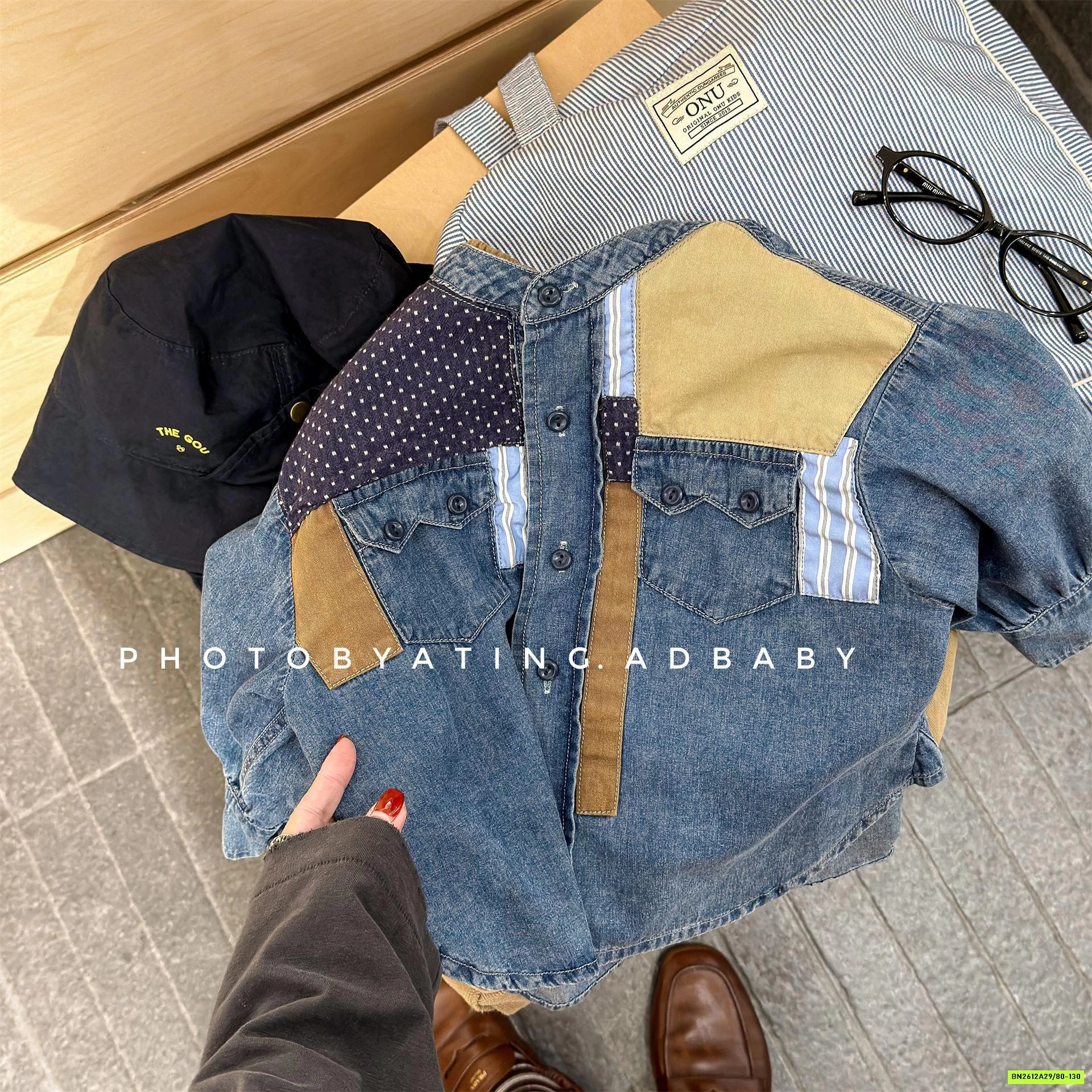 DENIM CỔ TRỤ PHỐI MÀU ADBABY