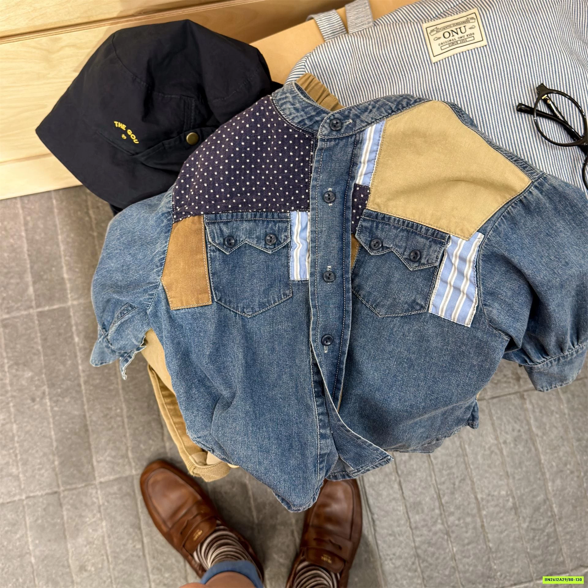 DENIM CỔ TRỤ PHỐI MÀU ADBABY