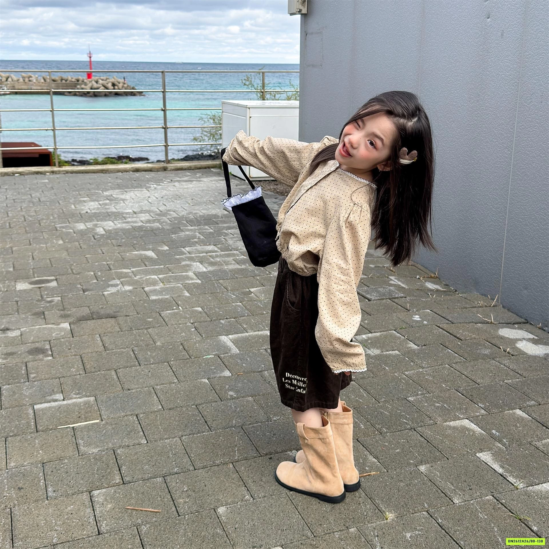 SƠ MI CROPTOP HOA NHÍ ADBABY