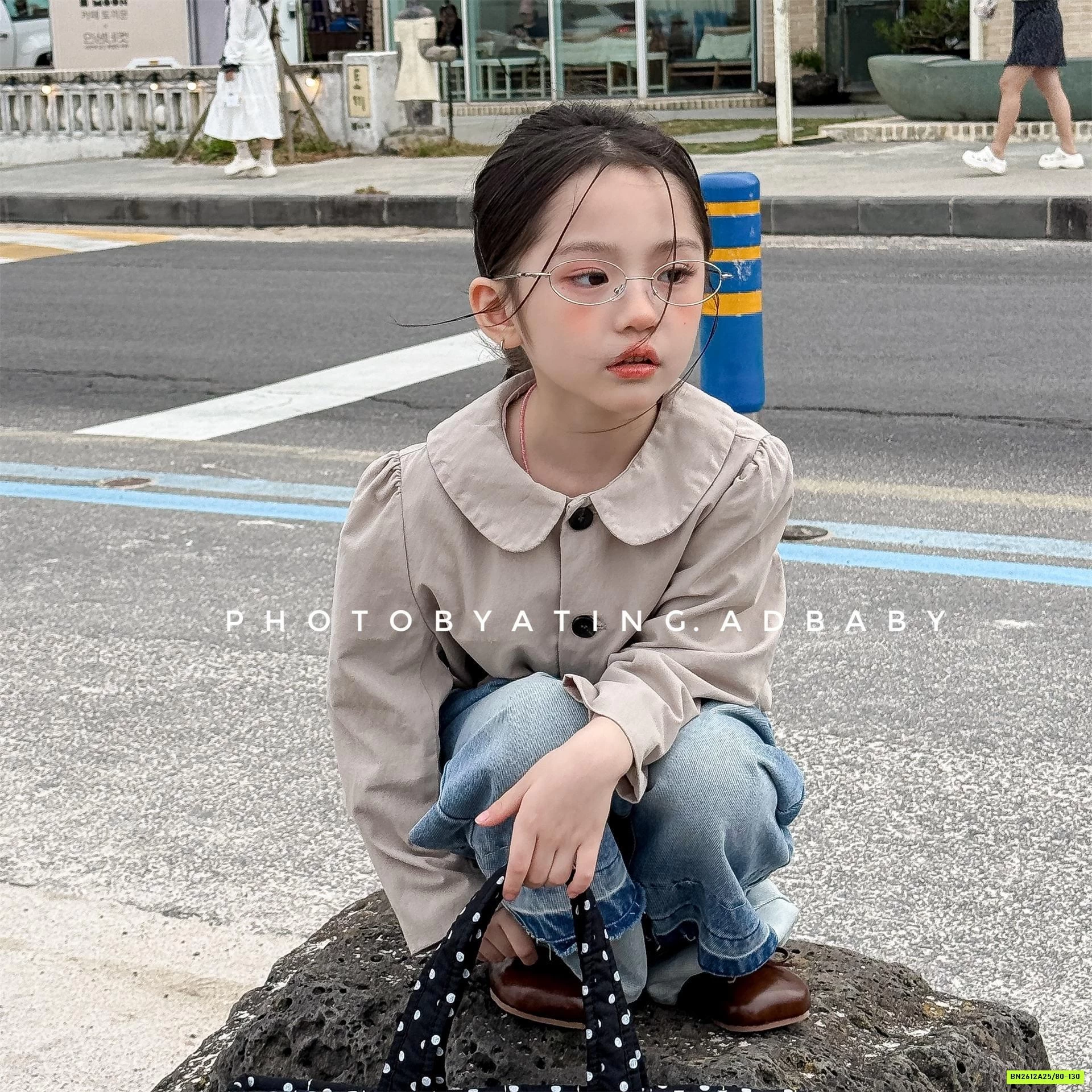 BLAZER CỔ SEN DÁNG CROPTOP ADBABY