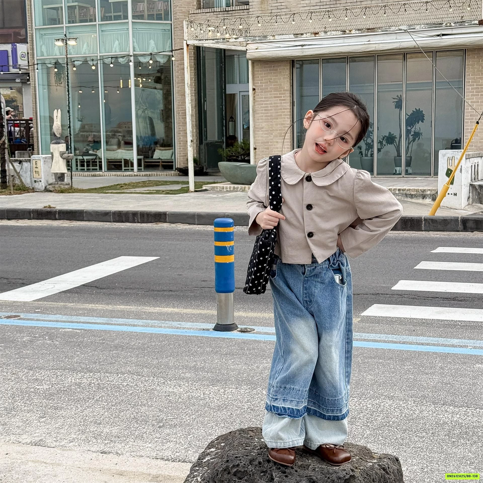 BLAZER CỔ SEN DÁNG CROPTOP ADBABY