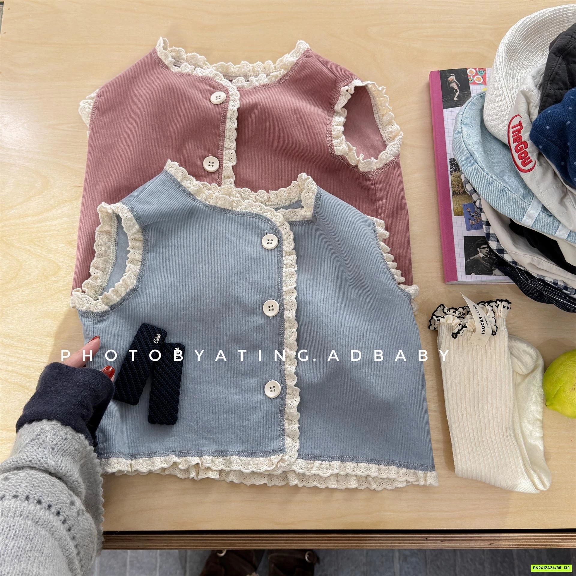 GILE NHUNG VIỀN REN ADBABY