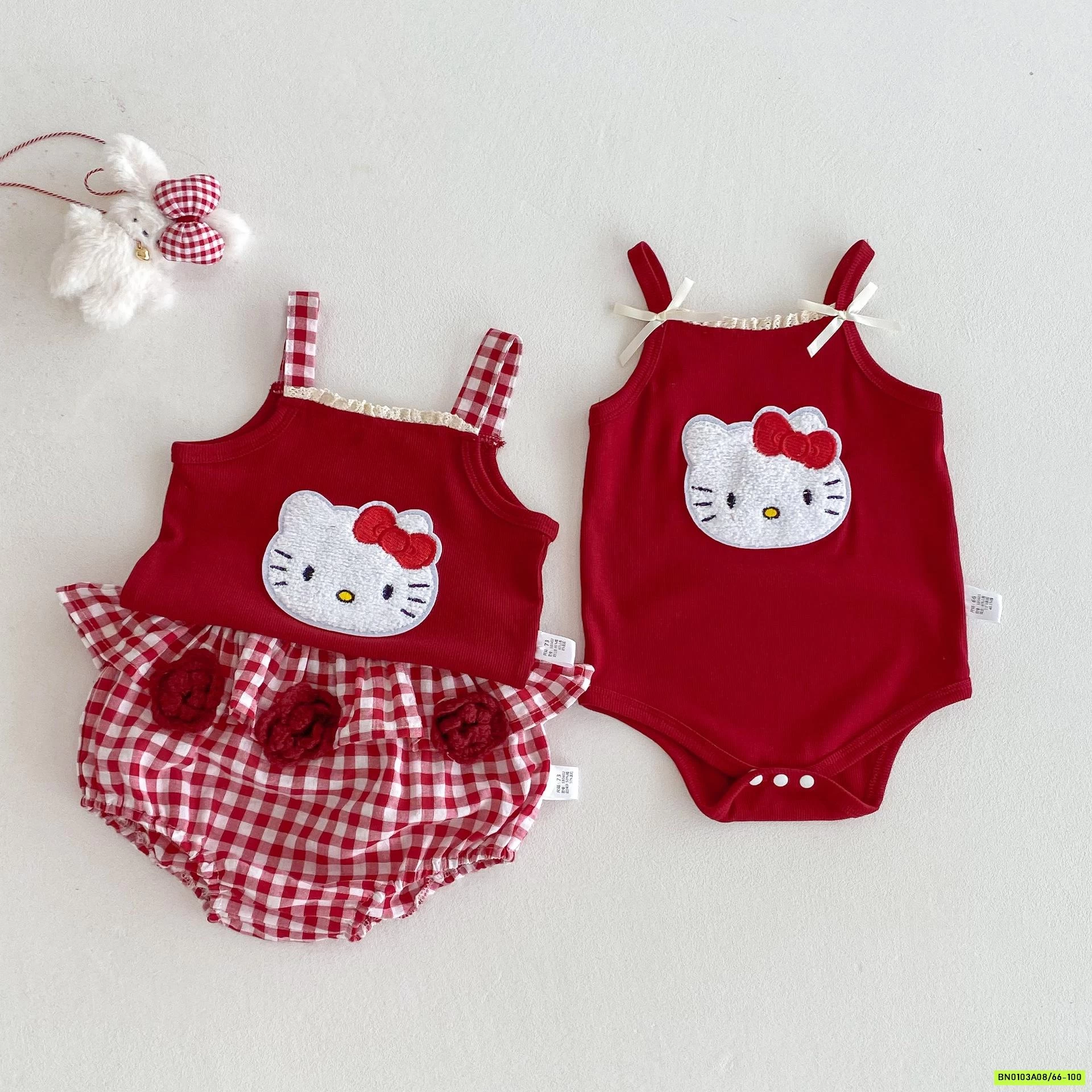 COUPLE ĐỎ 2 DÂY KITTY NHÍ