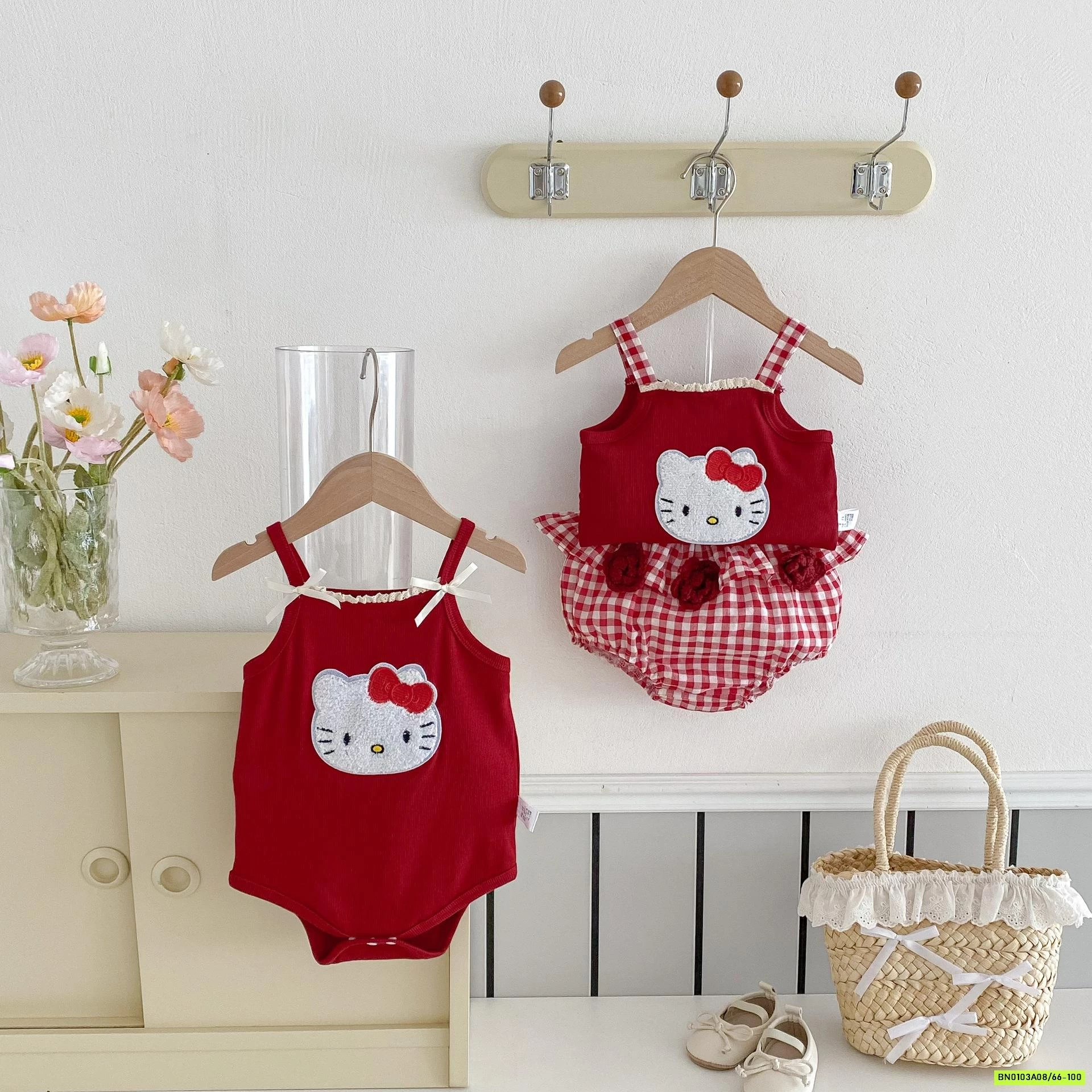 COUPLE ĐỎ 2 DÂY KITTY NHÍ