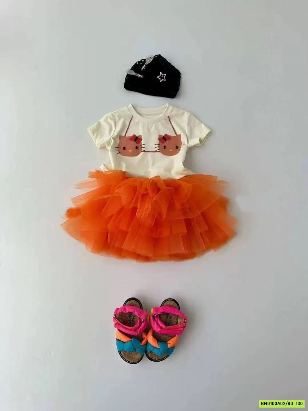 SÉT VÁY TUTU MÈO CAM 2 CHI TIẾT