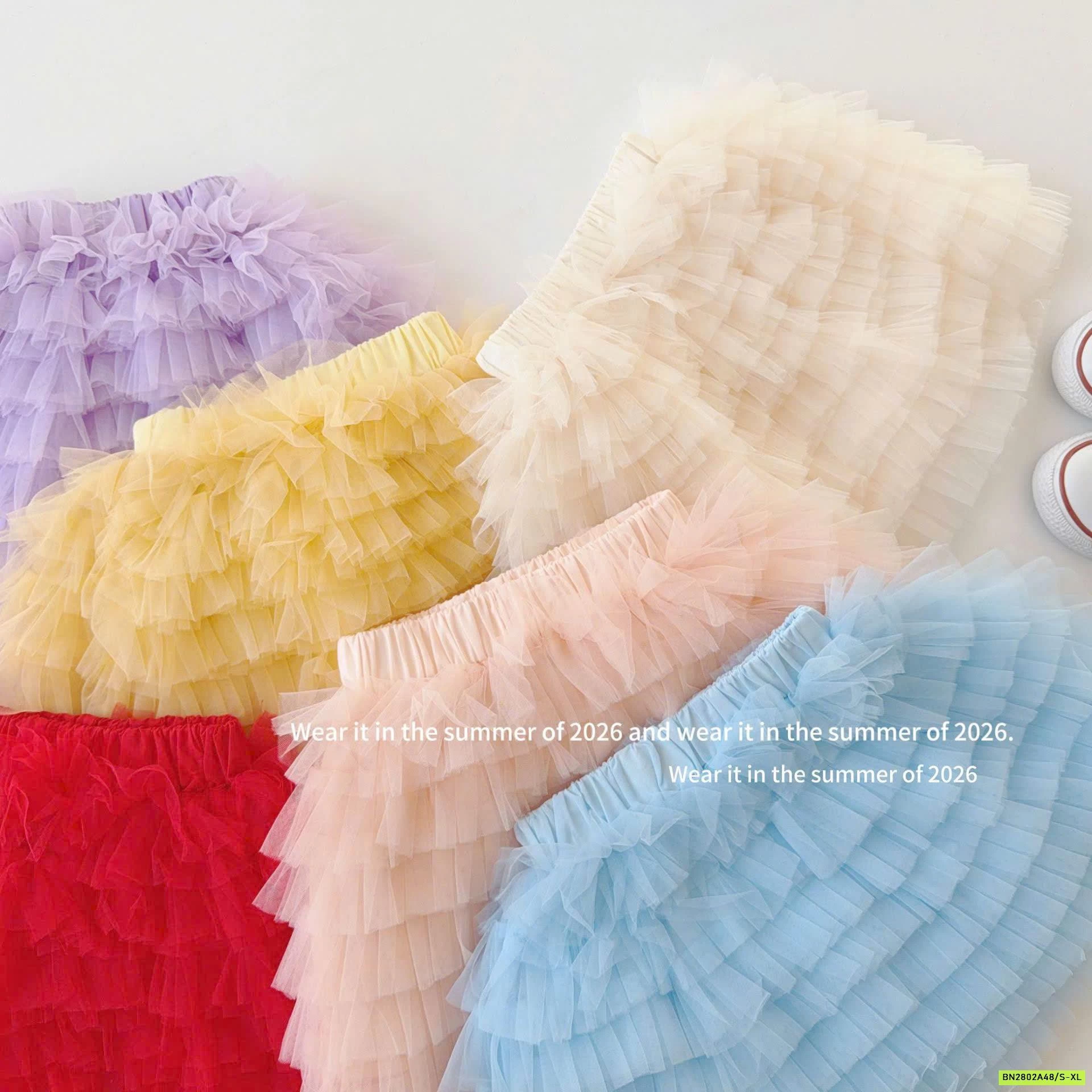 CHÂN VÁY VOAN TẦNG T&QKIDS