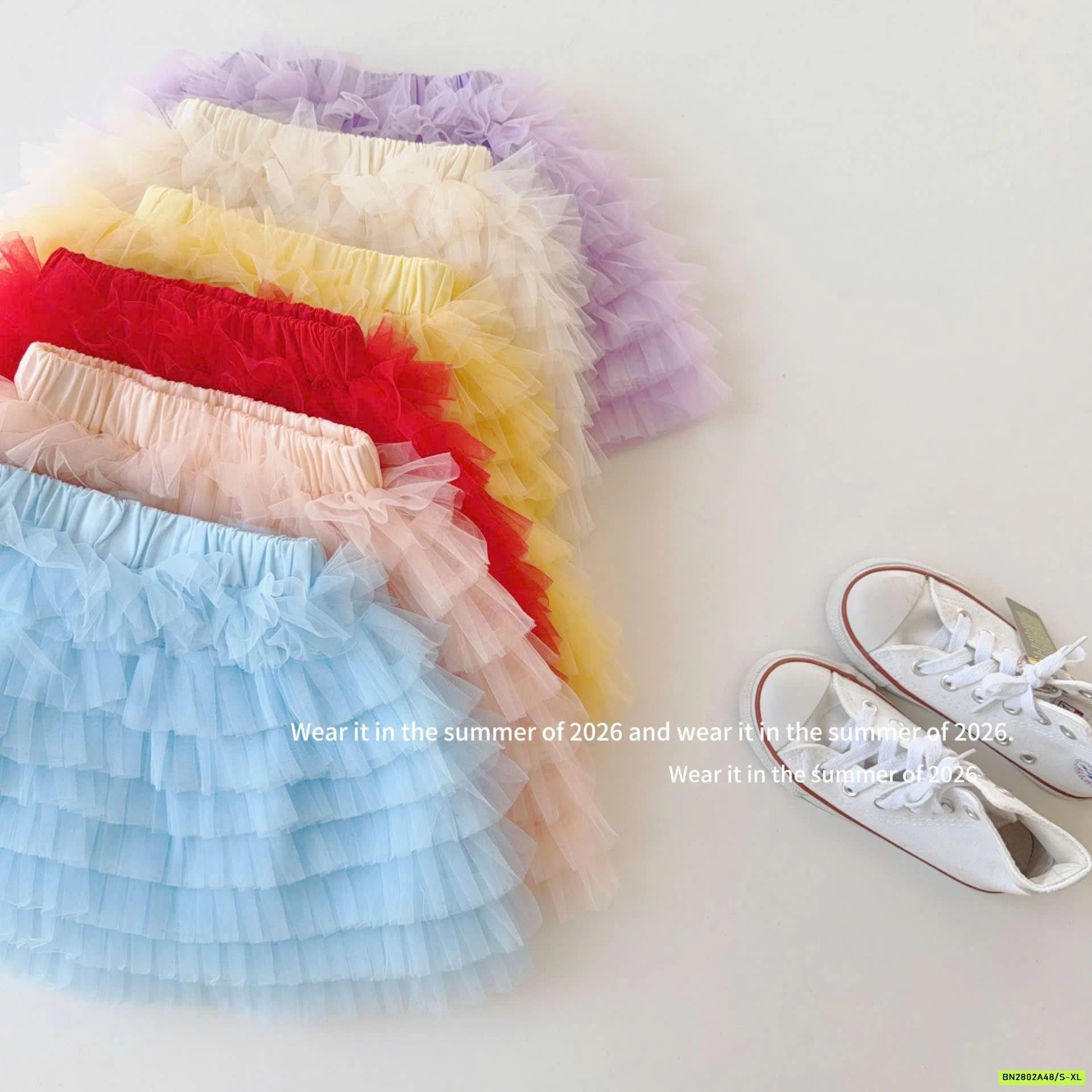 CHÂN VÁY VOAN TẦNG T&QKIDS