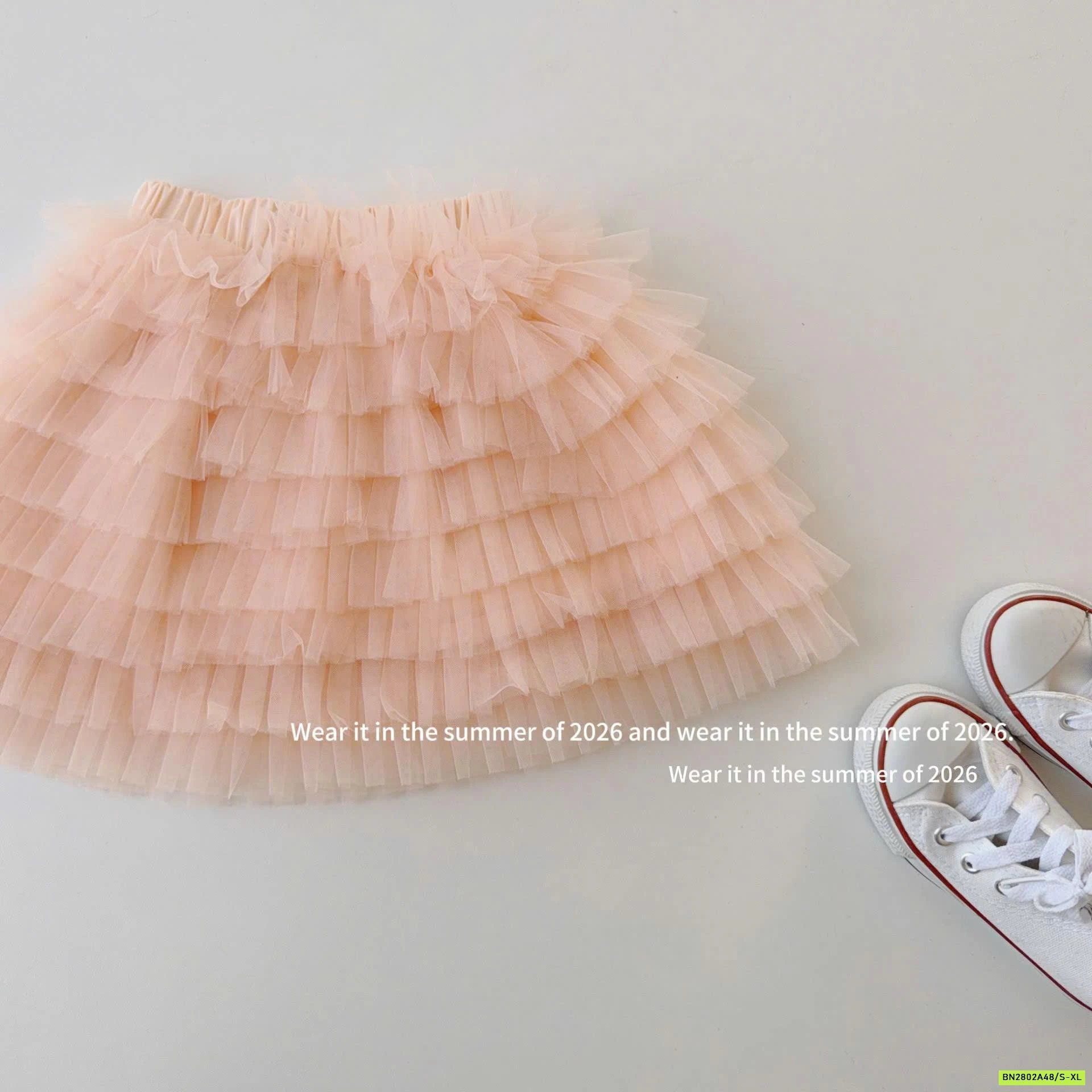 CHÂN VÁY VOAN TẦNG T&QKIDS