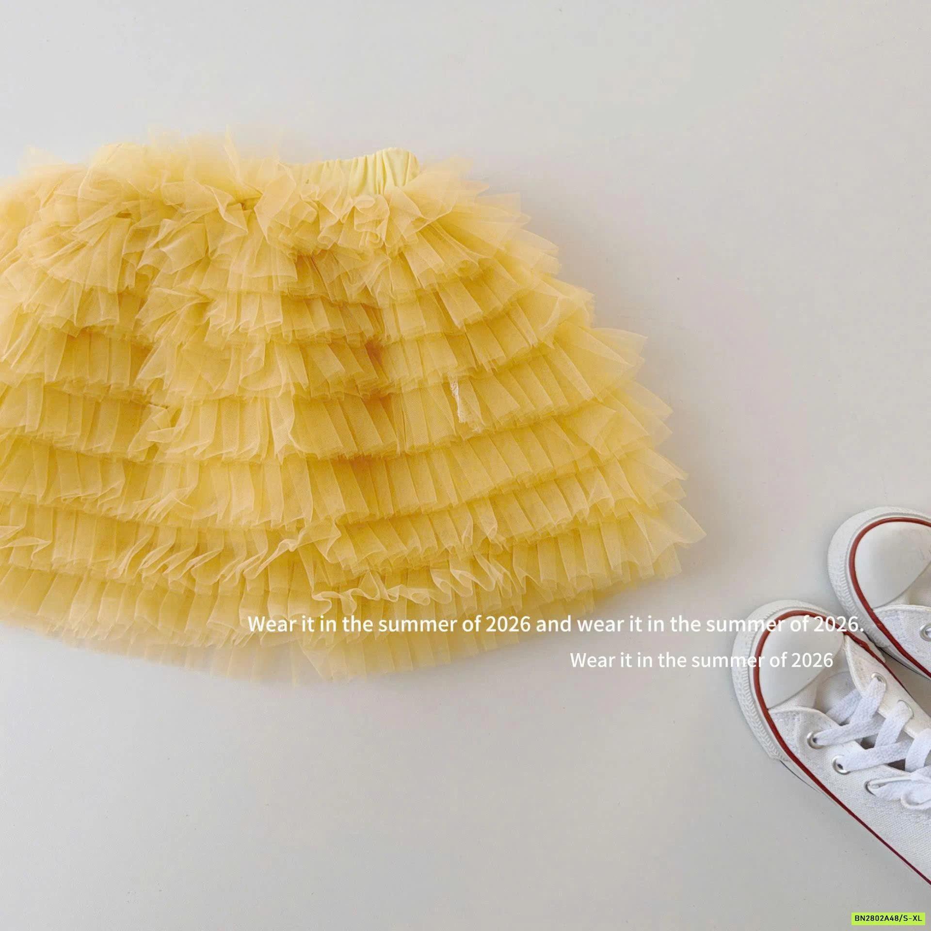 CHÂN VÁY VOAN TẦNG T&QKIDS