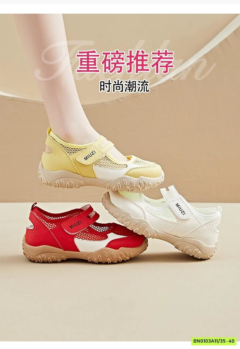 GIÀY LƯỚI THÔNG HƠI QUAI DÁN NỮ