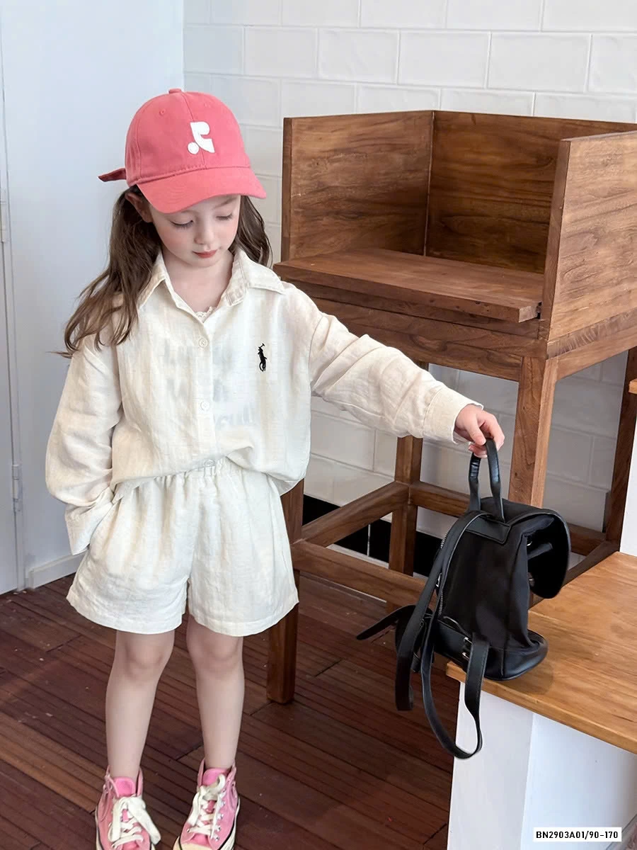 SÉT SƠ MI ĐŨI LOGO 25B026 AMBB