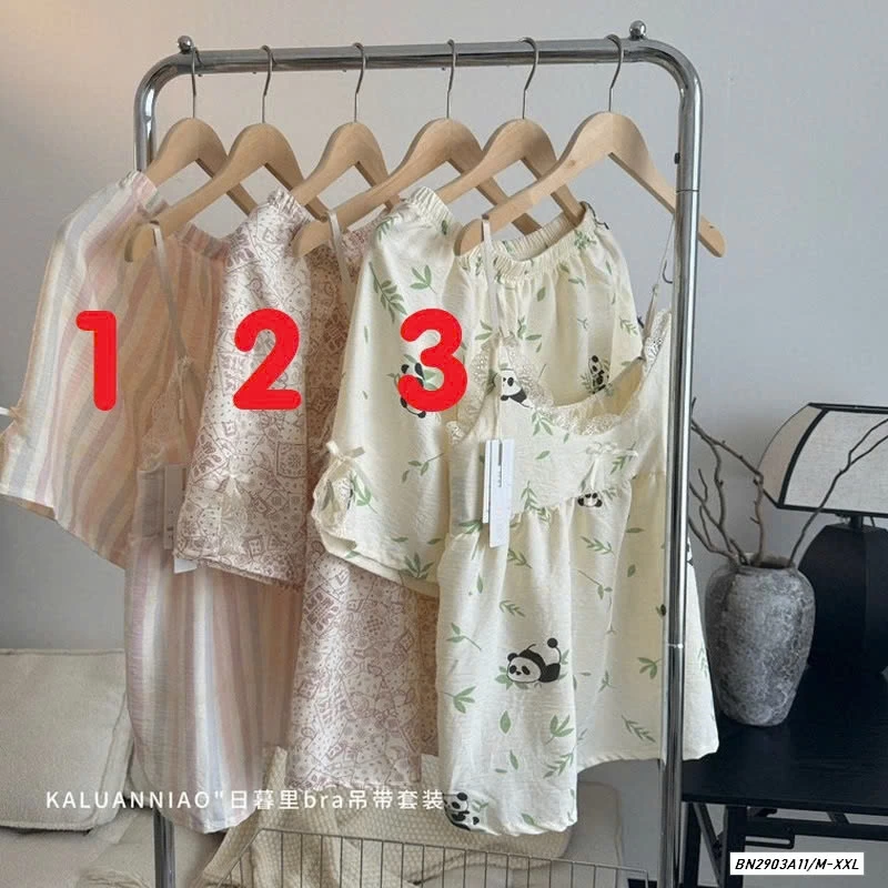 BỘ NGỦ 2 DÂY KÈM BRA