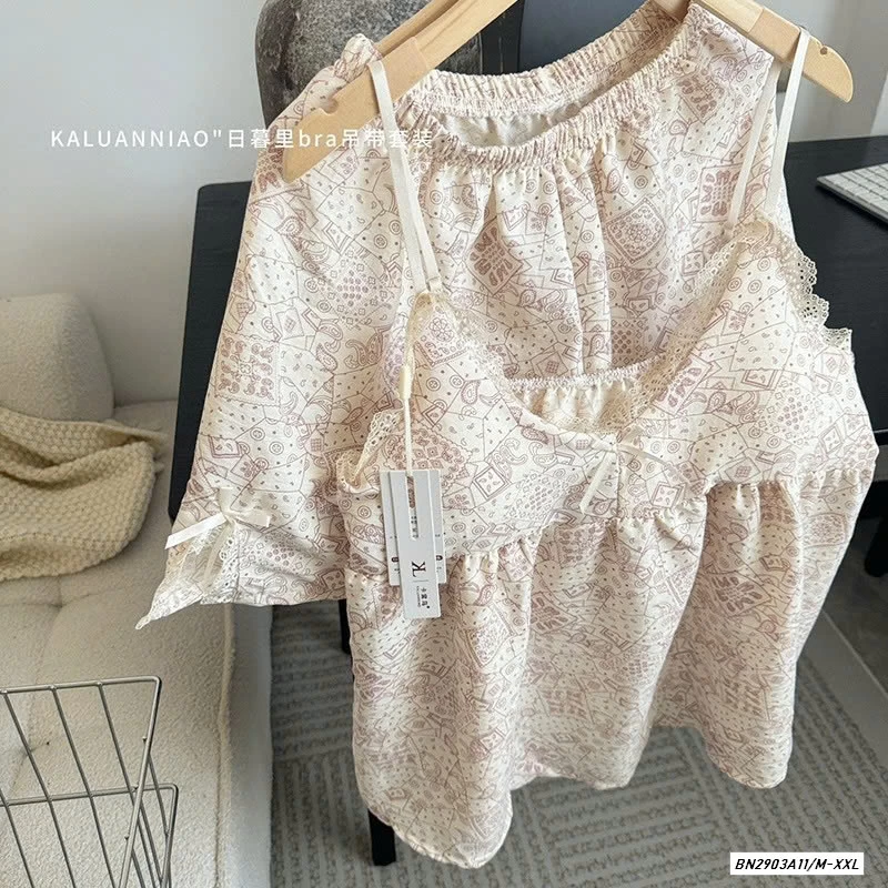 BỘ NGỦ 2 DÂY KÈM BRA