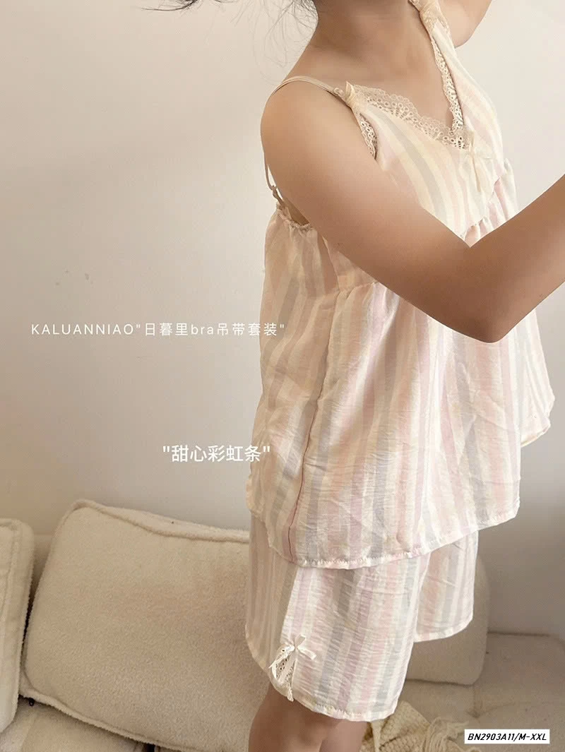 BỘ NGỦ 2 DÂY KÈM BRA