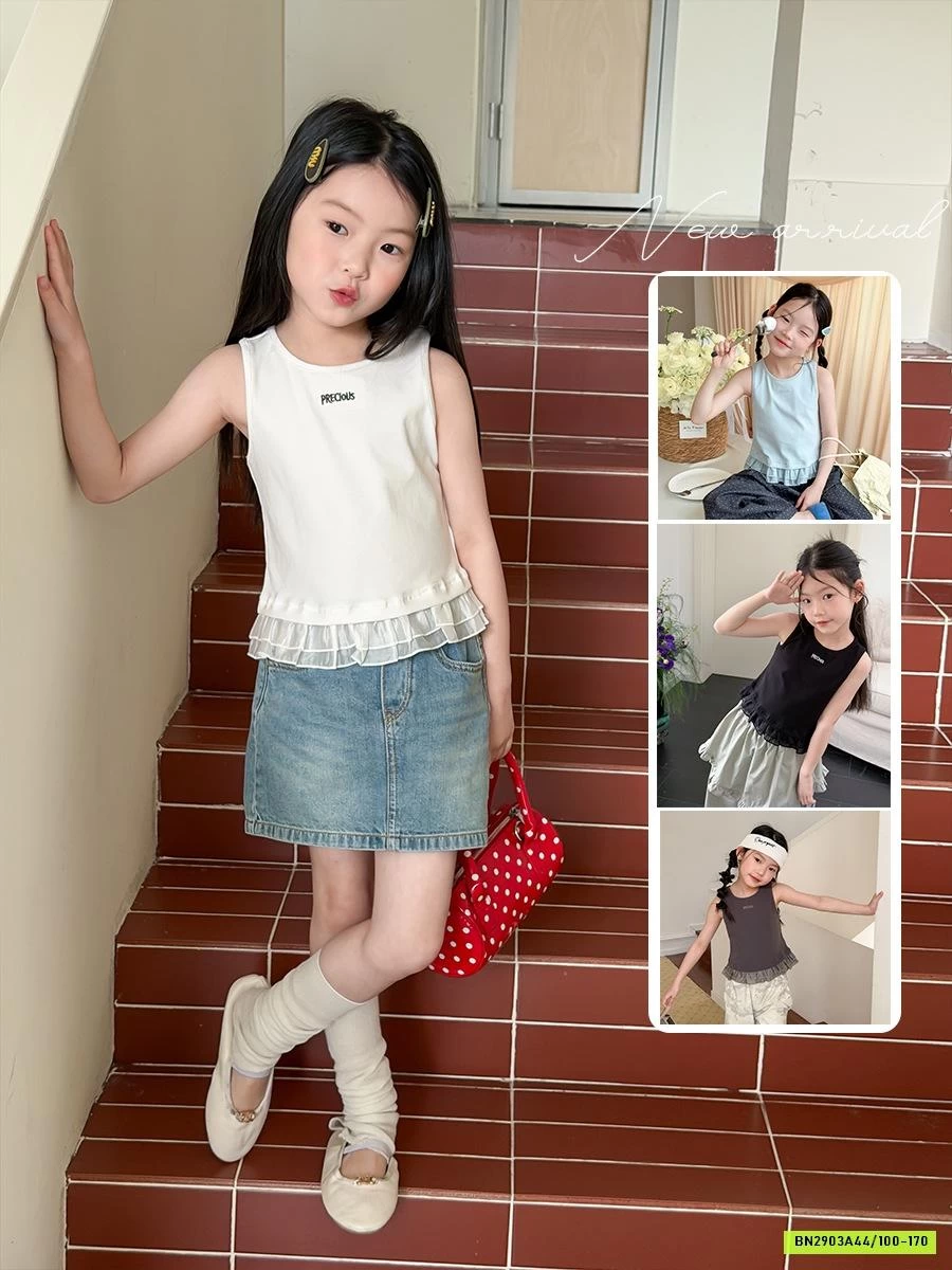 ÁO SÁT NÁCH VIỀN REN 26A054 AMBB