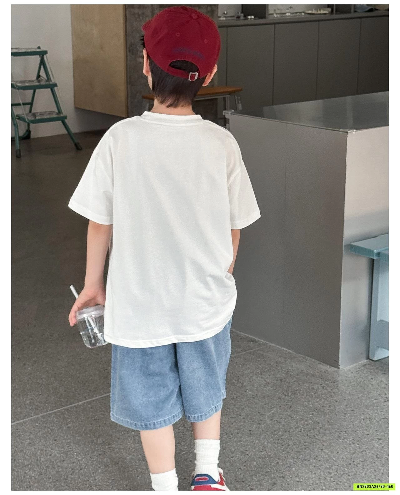 ÁO THUN IN NGỰA MIX JEANS LỠ AOAOKIDS