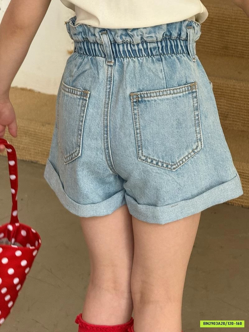 ÁO THUN KITTY MIX SHORT JEANS ĐÍNH ĐÁ